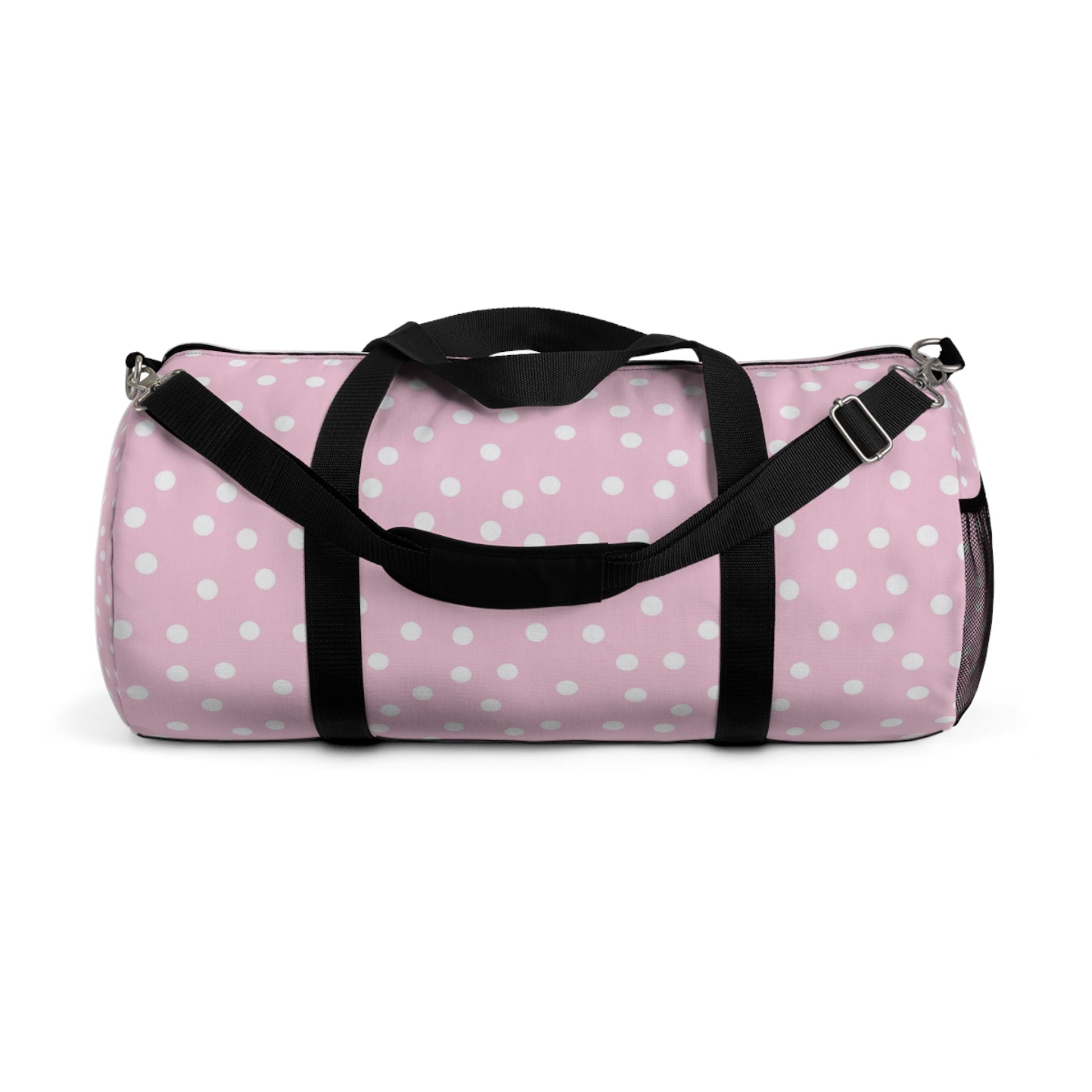 JAKKOUTTHEBXX Pink Polka Dot Duffel Bag 2025