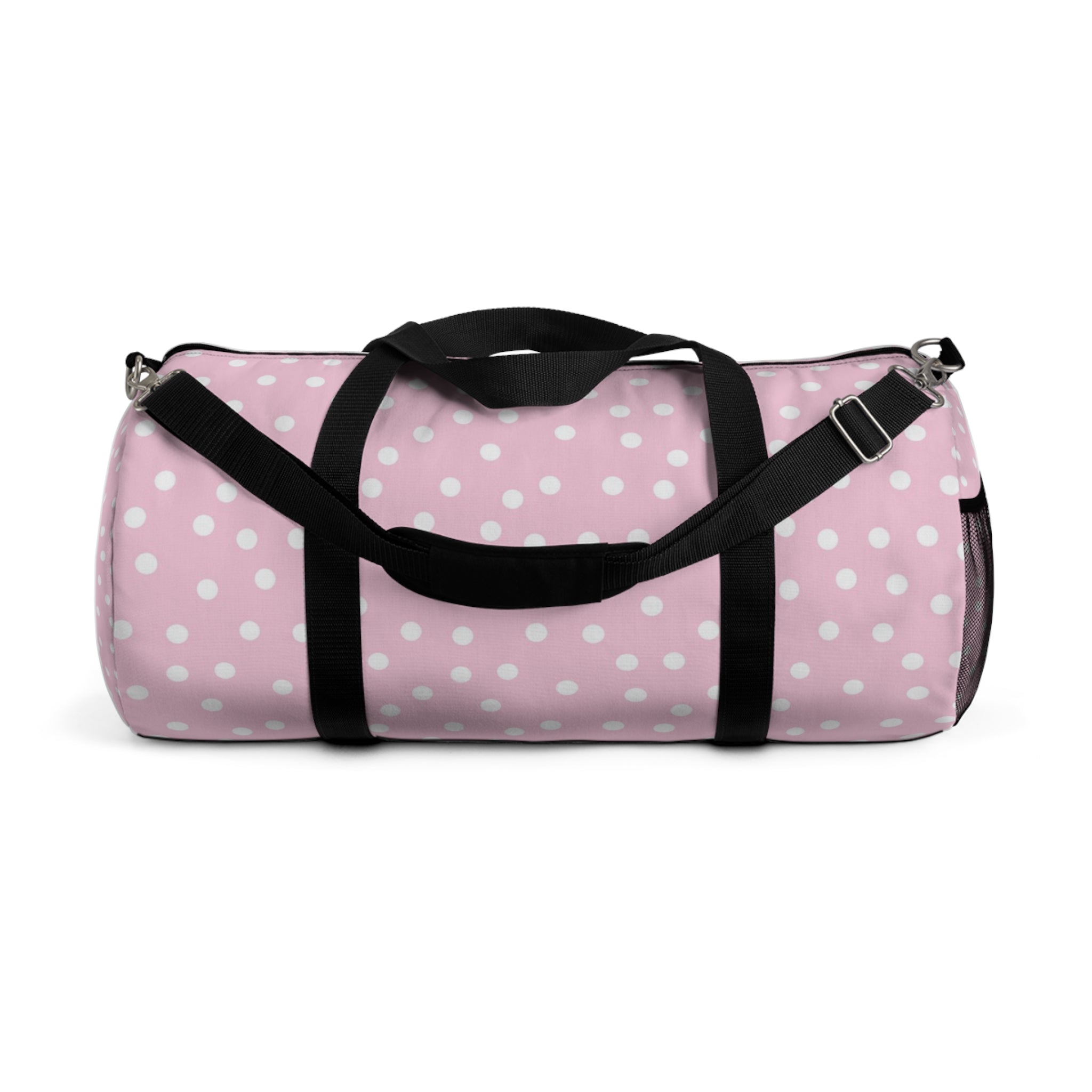 JAKKOUTTHEBXX Pink Polka Dot Duffel Bag 2025