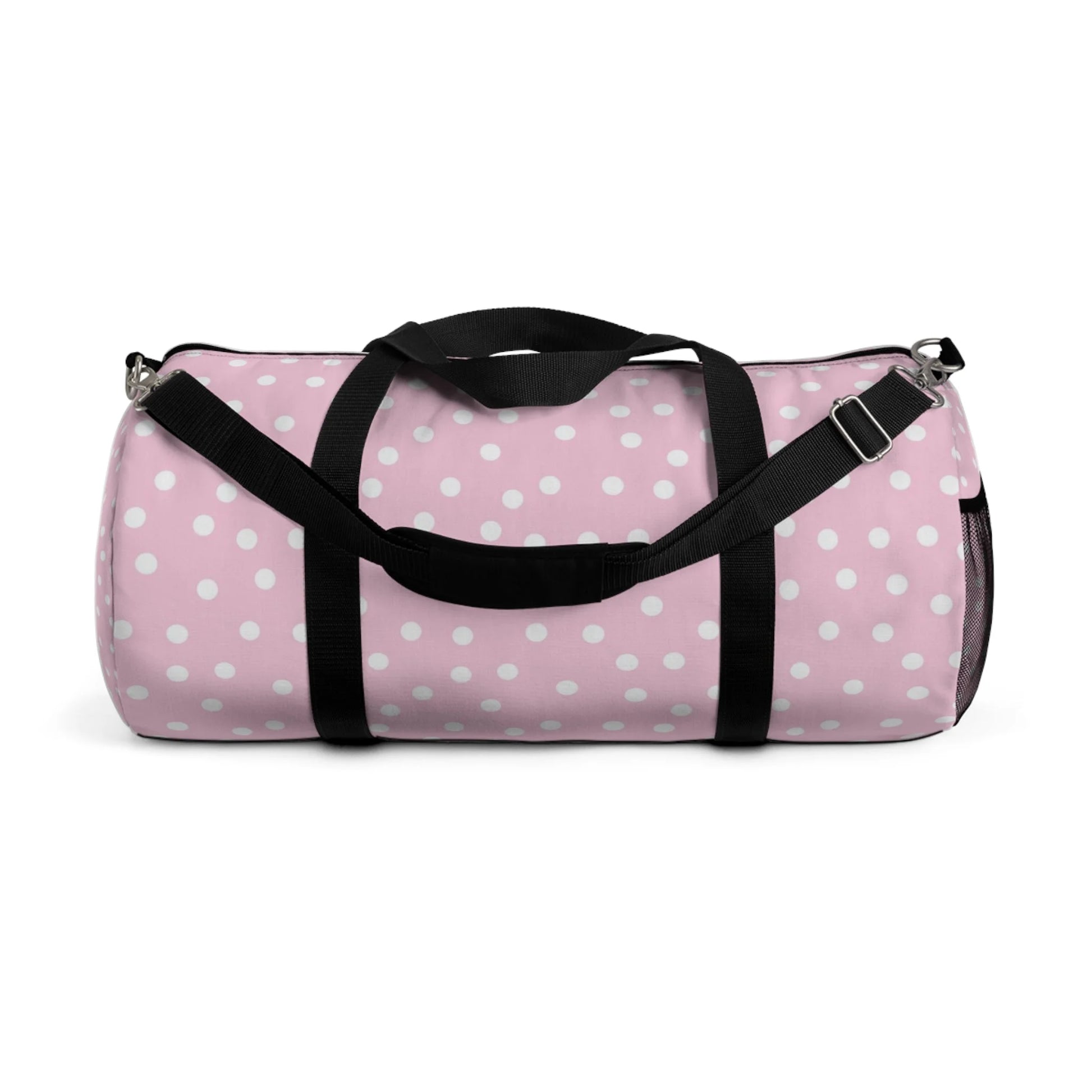 Pink Polka Dot Duffel Bag, Artsulli - Art is Long, Life is Short, Bags, Size, Large, , , , , 13365297527951790408