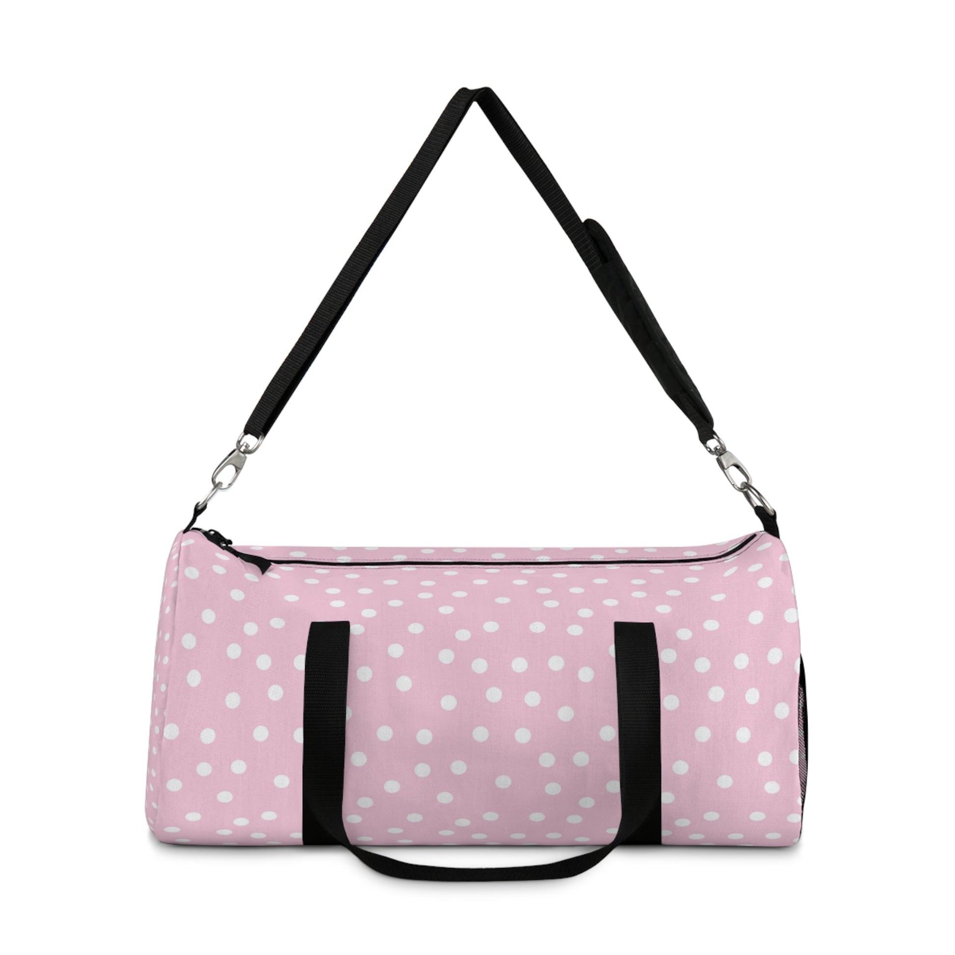 JAKKOUTTHEBXX Pink Polka Dot Duffel Bag 2025