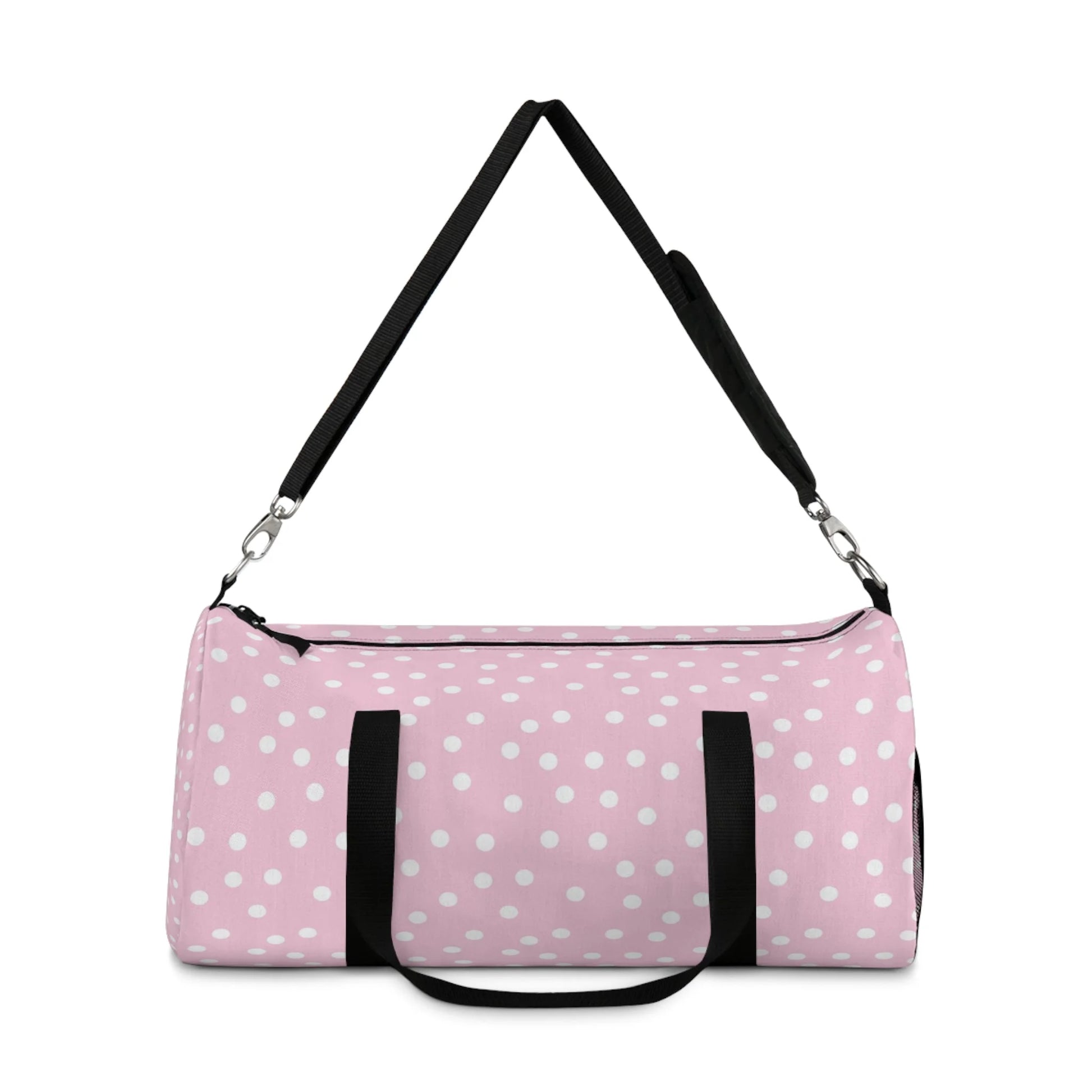 Pink Polka Dot Duffel Bag, Artsulli - Art is Long, Life is Short, Bags, , , , , , , 