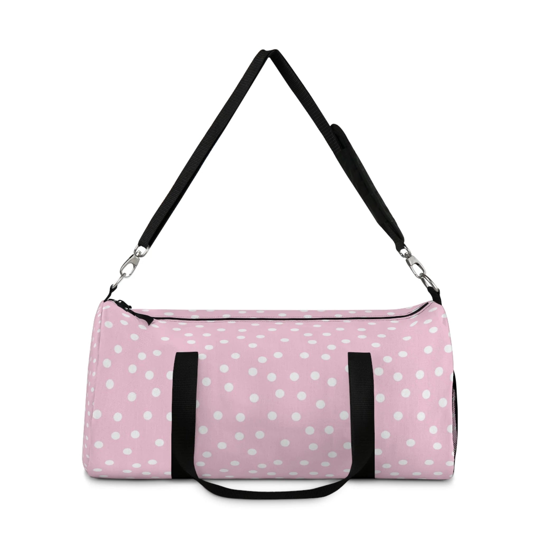 Pink Polka Dot Duffel Bag, Artsulli - Art is Long, Life is Short, Bags, , , , , , , 