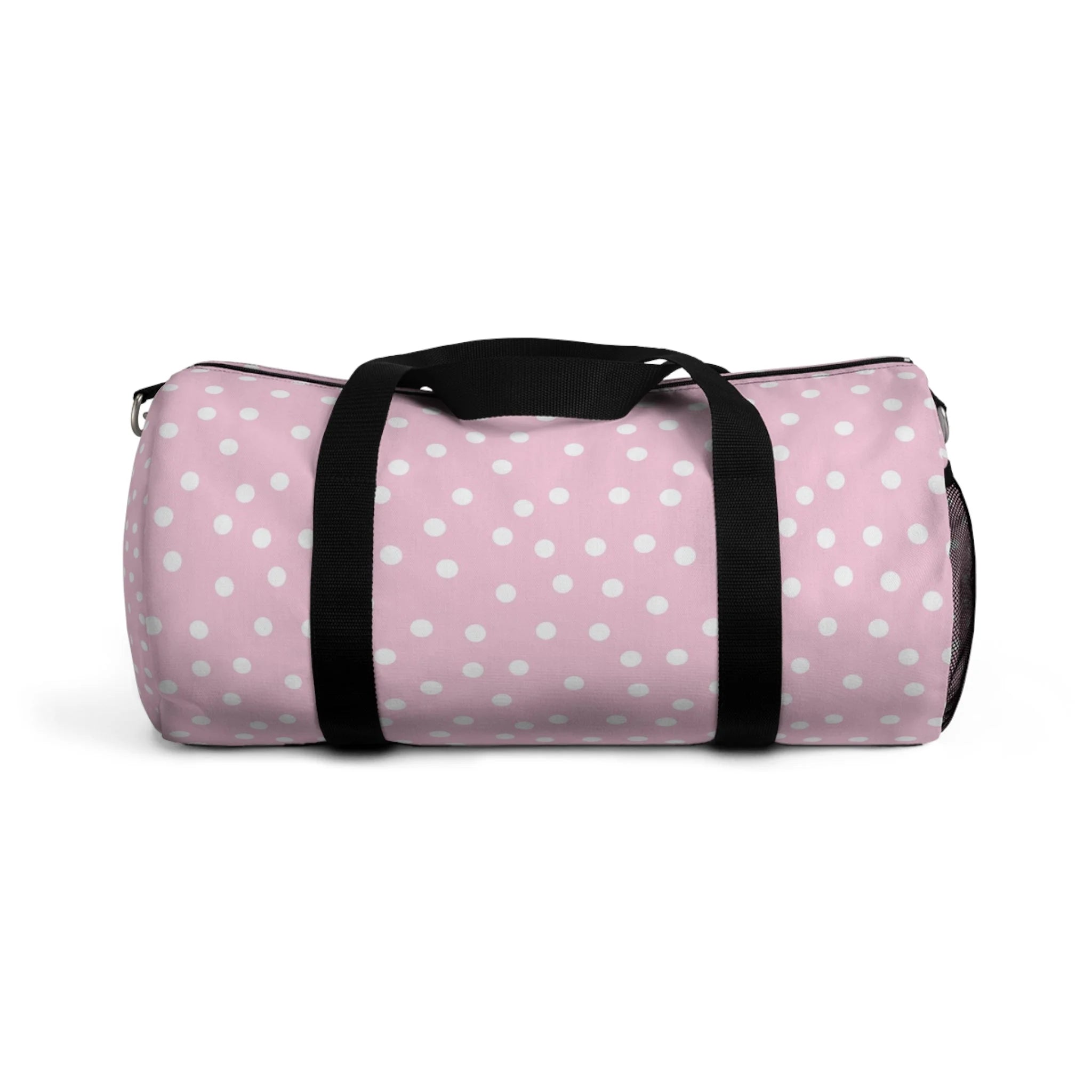 Pink Polka Dot Duffel Bag, Artsulli - Art is Long, Life is Short, Bags, Size, Small, , , , , 16984841671096785007