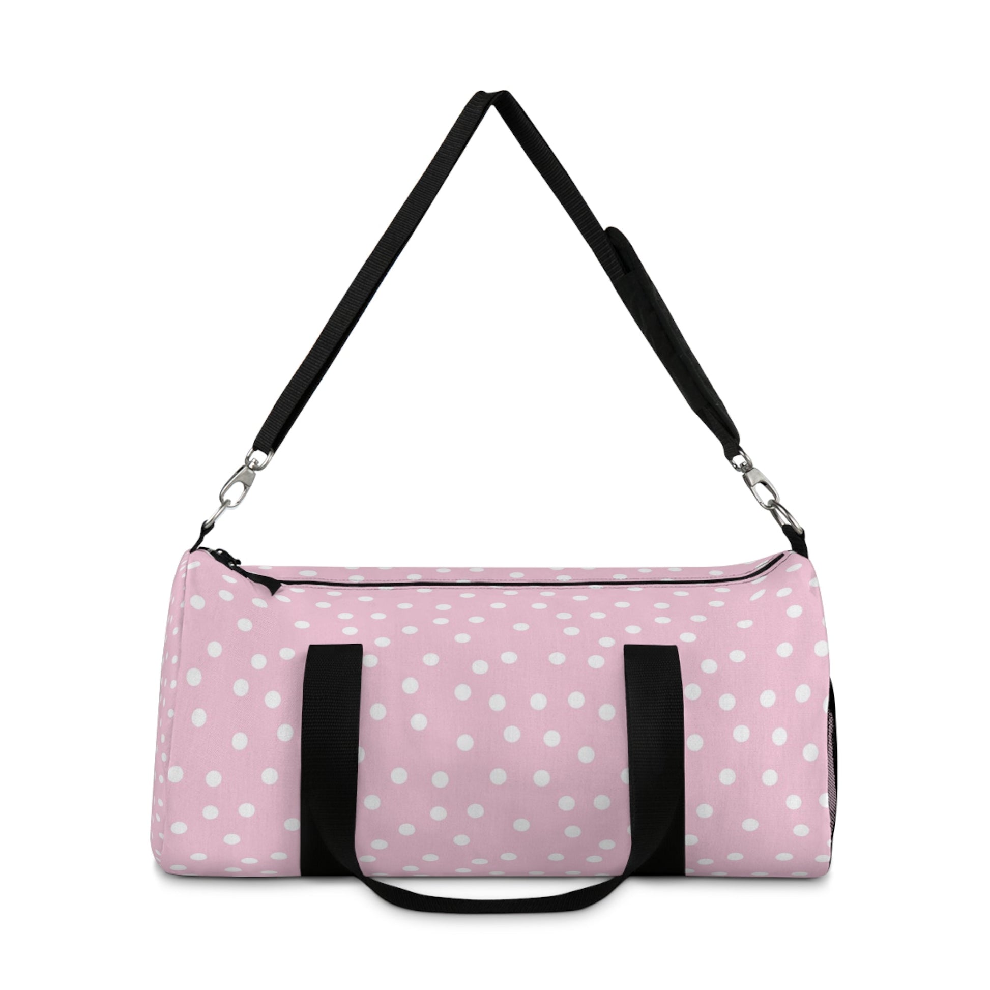 JAKKOUTTHEBXX Pink Polka Dot Duffel Bag 2025