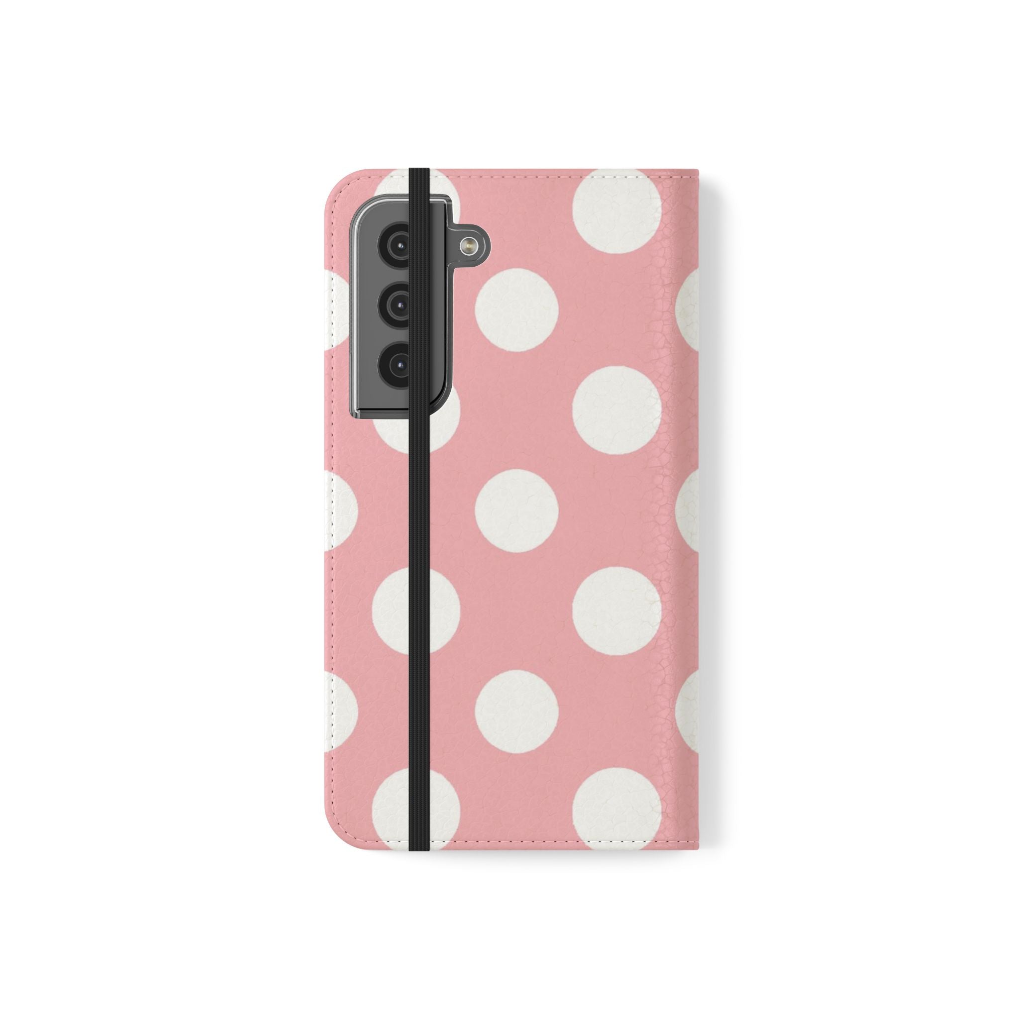 Pink Polka Dot Flip Cases, Artsulli - Art is Long, Life is Short, Phone Case, , , , , , , 