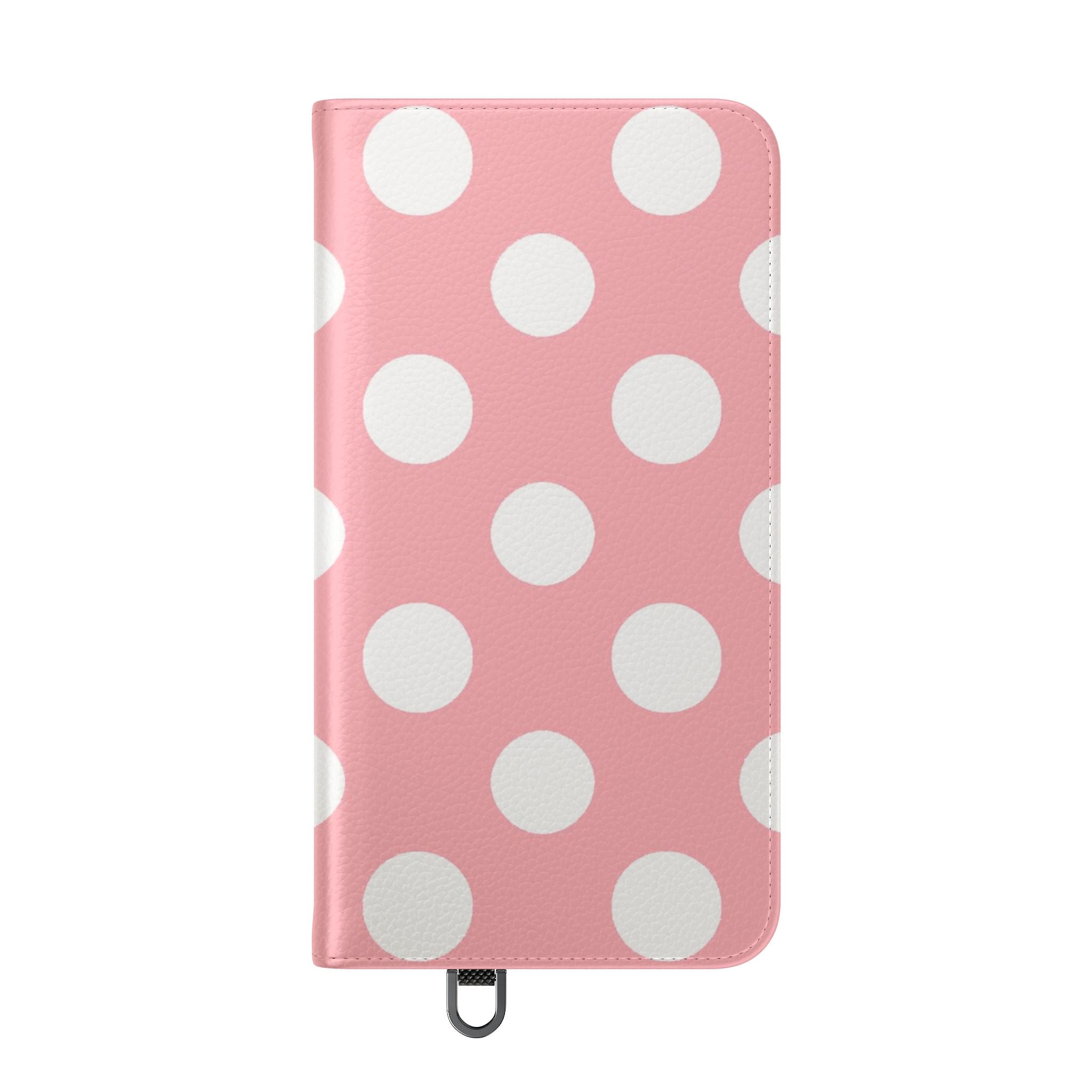 Pink Polka Dot Flip Cases, Artsulli - Art is Long, Life is Short, Phone Case, , , , , , , 