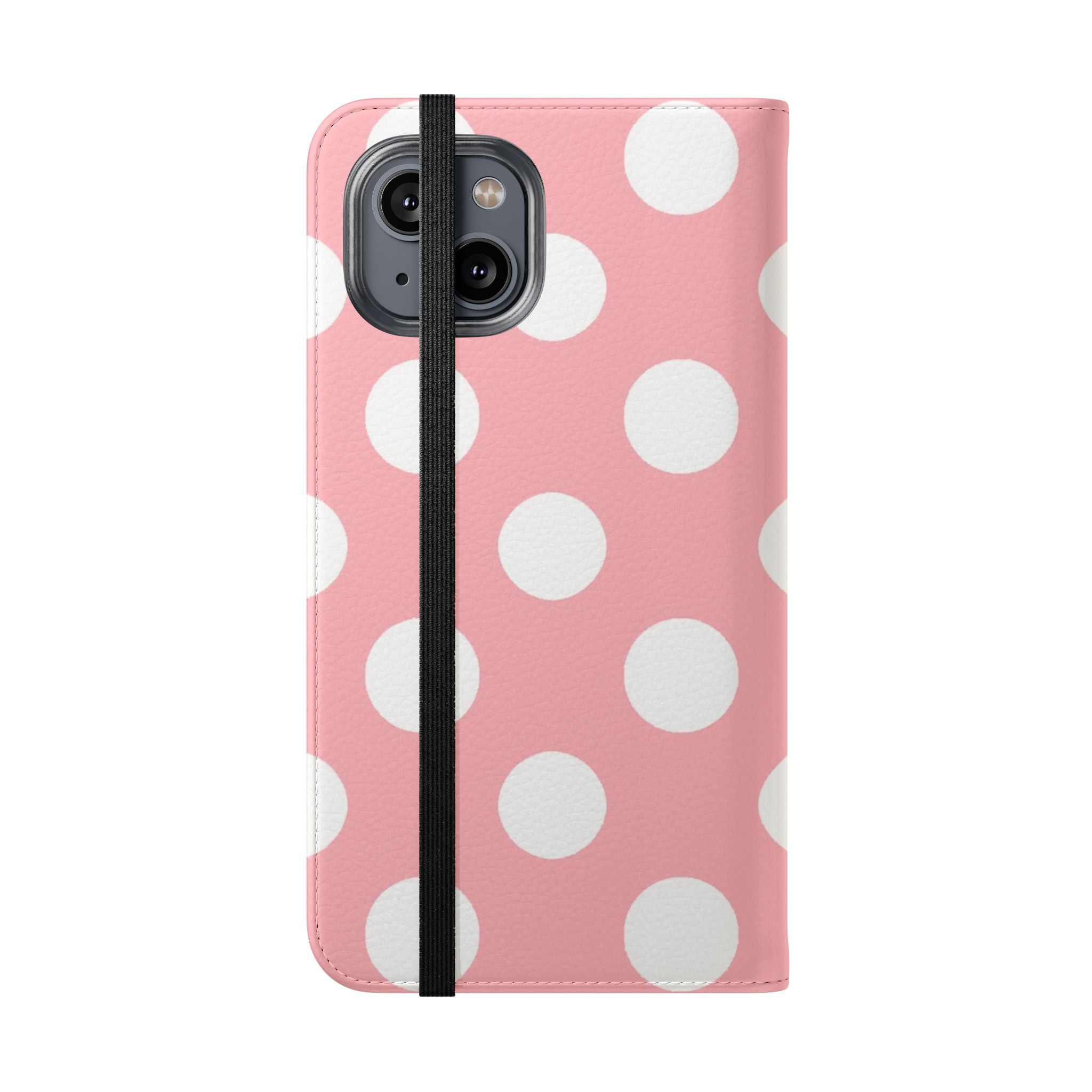 Pink Polka Dot Flip Cases, Artsulli - Art is Long, Life is Short, Phone Case, , , , , , , 