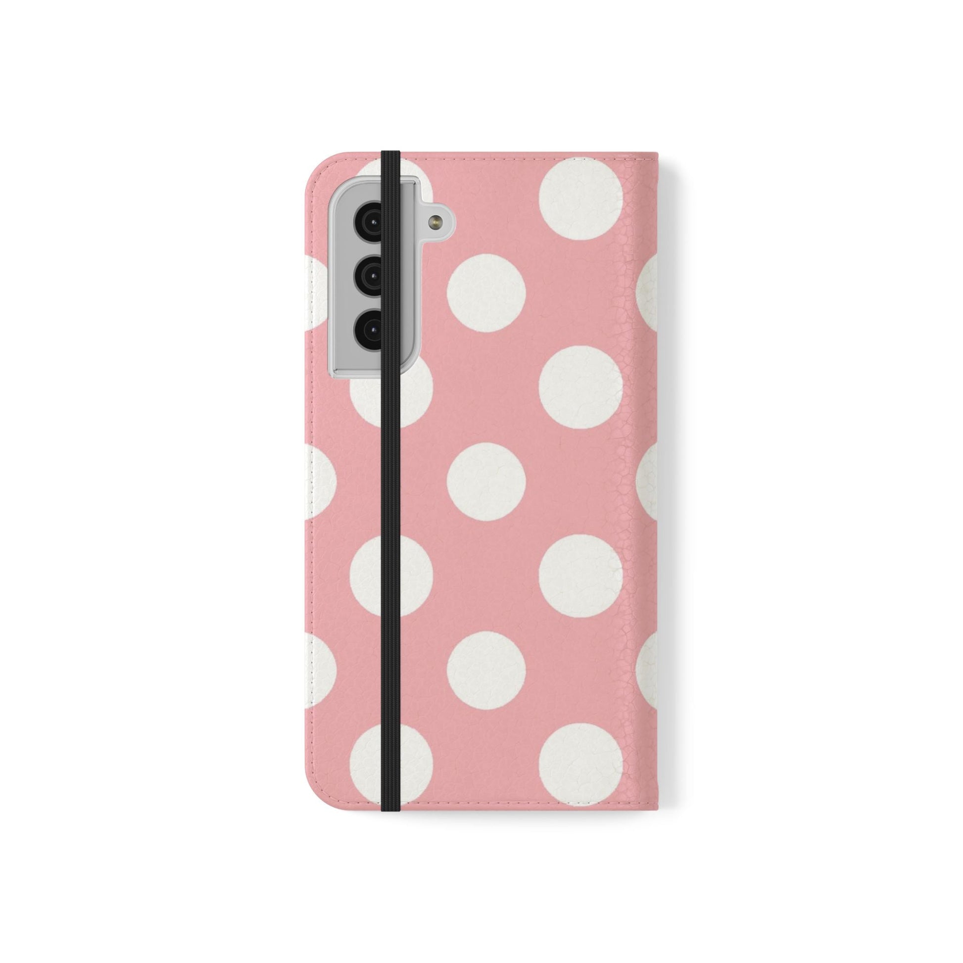 Pink Polka Dot Flip Cases, Artsulli - Art is Long, Life is Short, Phone Case, , , , , , , 