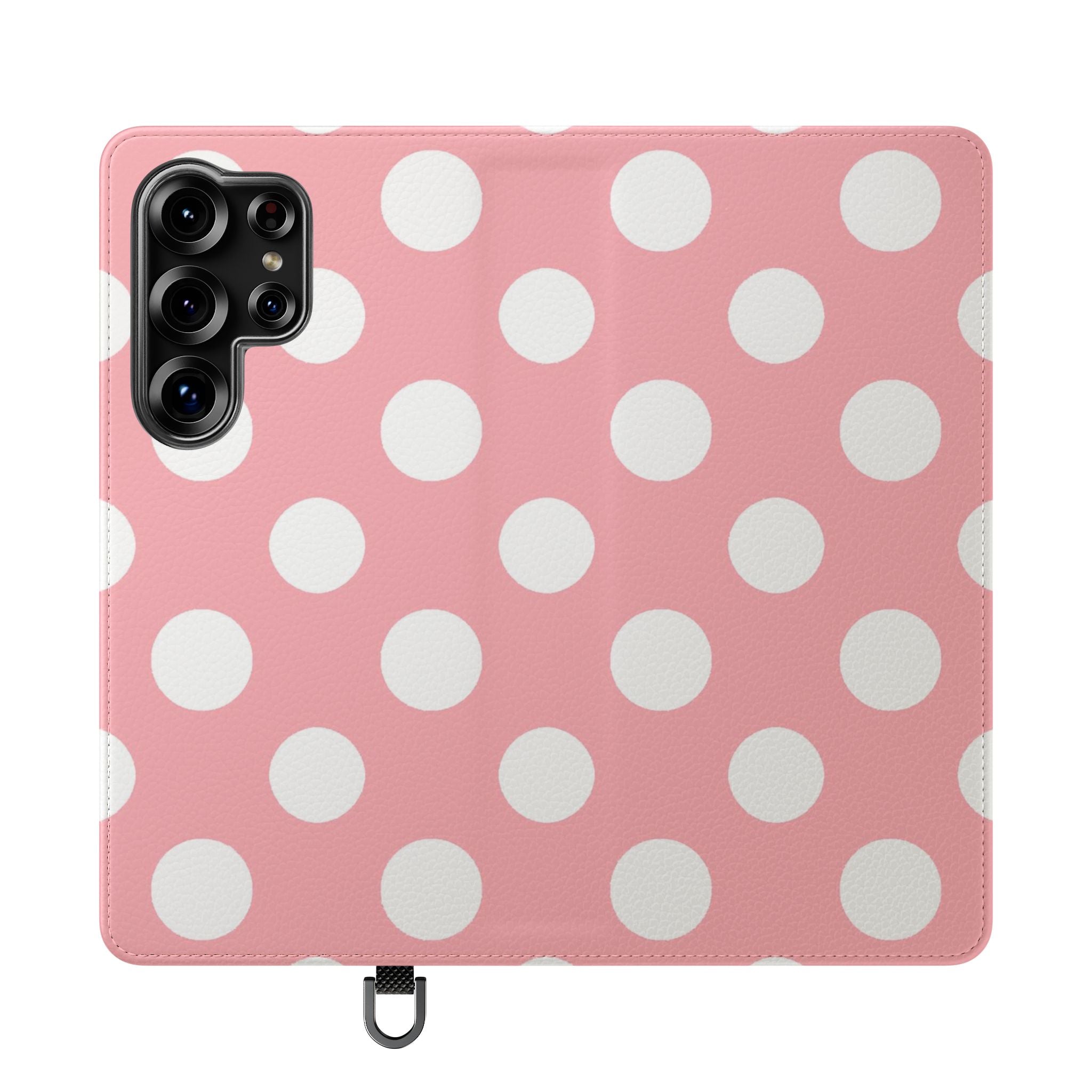 Pink Polka Dot Flip Cases, Artsulli - Art is Long, Life is Short, Phone Case, Size, Samsung Galaxy S25 Ultra, , , , , 33278958455260368227