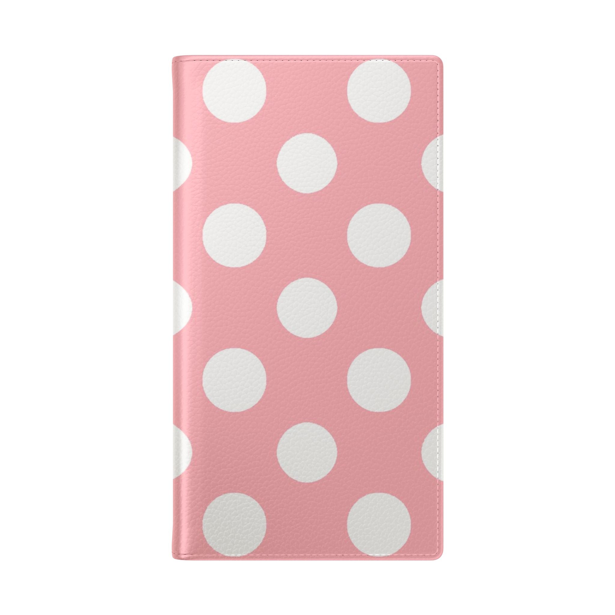 Pink Polka Dot Flip Cases, Artsulli - Art is Long, Life is Short, Phone Case, , , , , , , 