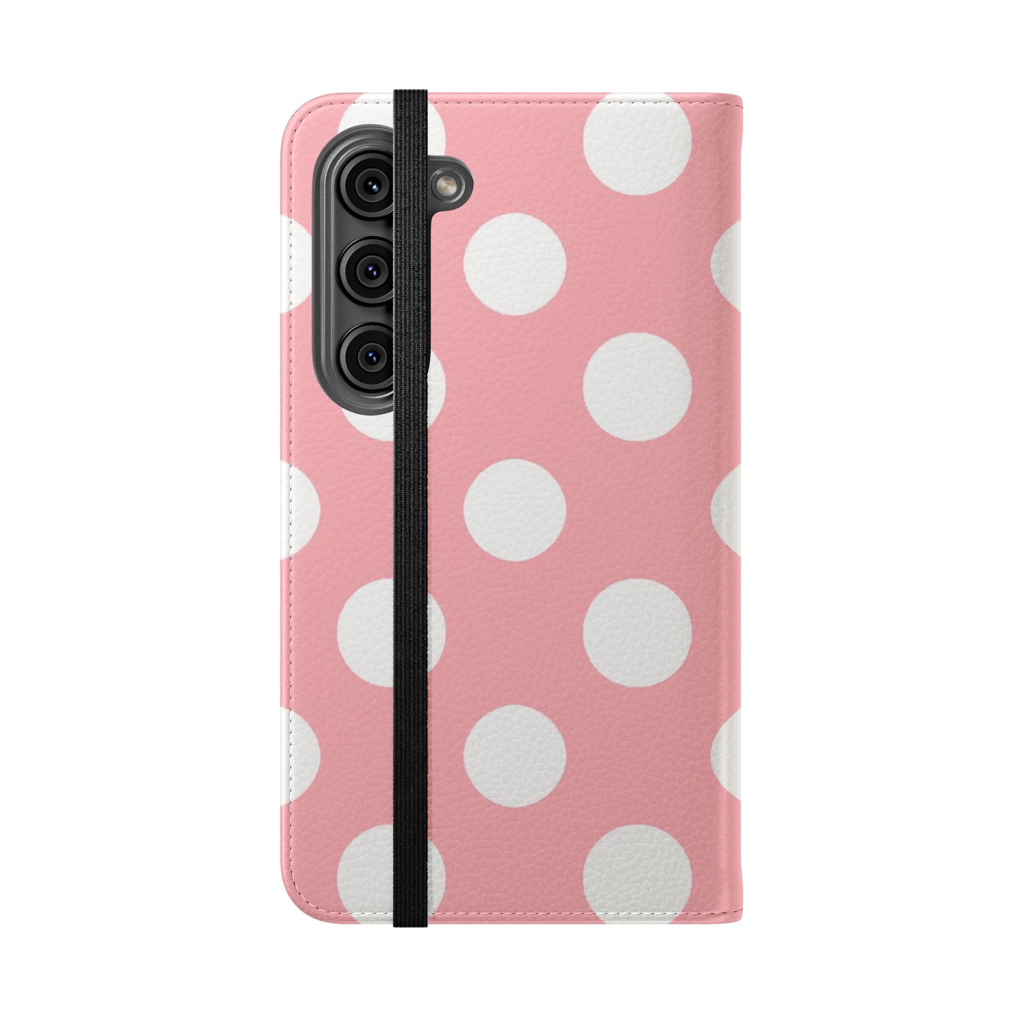 Pink Polka Dot Flip Cases, Artsulli - Art is Long, Life is Short, Phone Case, , , , , , , 
