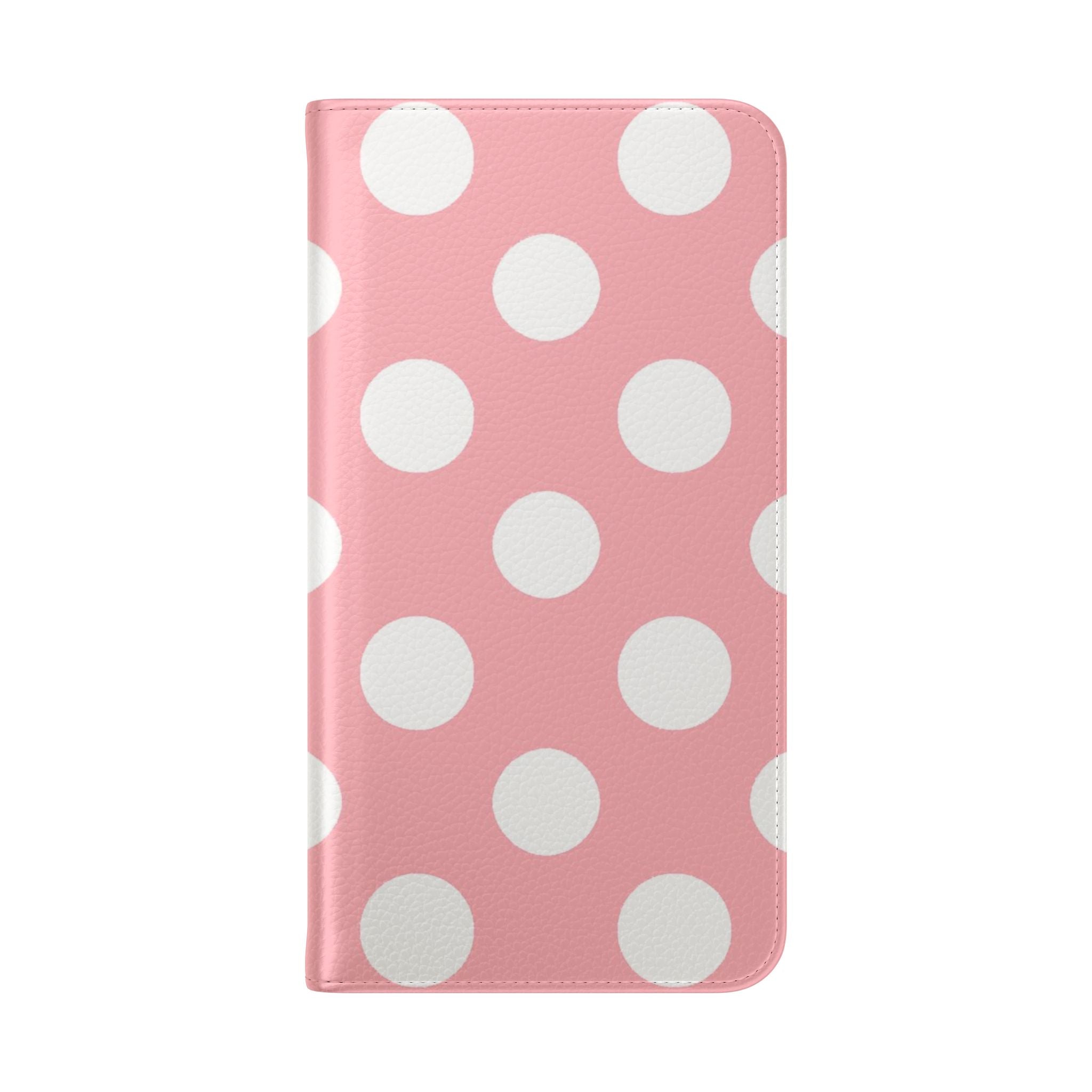 Pink Polka Dot Flip Cases, Artsulli - Art is Long, Life is Short, Phone Case, , , , , , , 