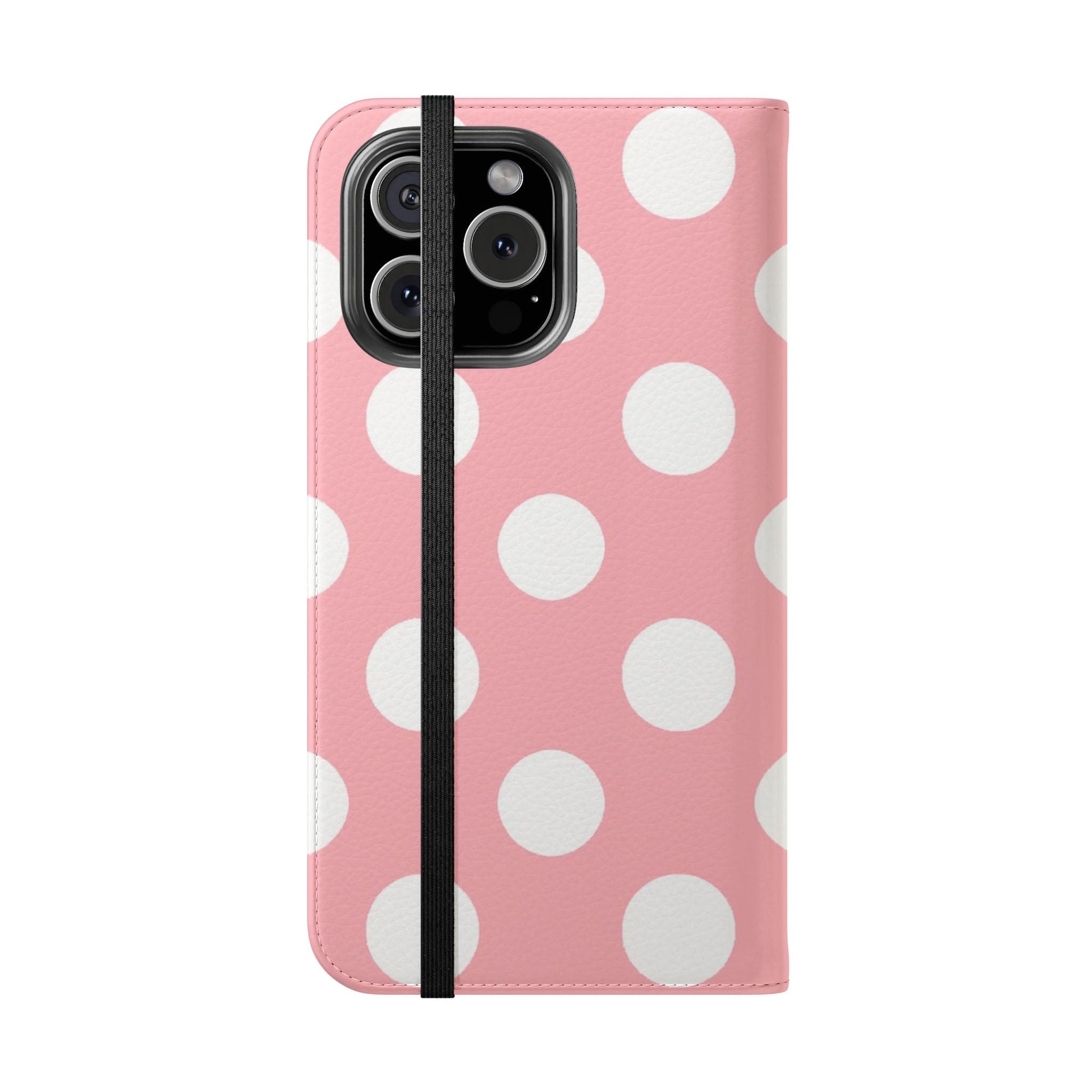 Pink Polka Dot Flip Cases, Artsulli - Art is Long, Life is Short, Phone Case, , , , , , , 