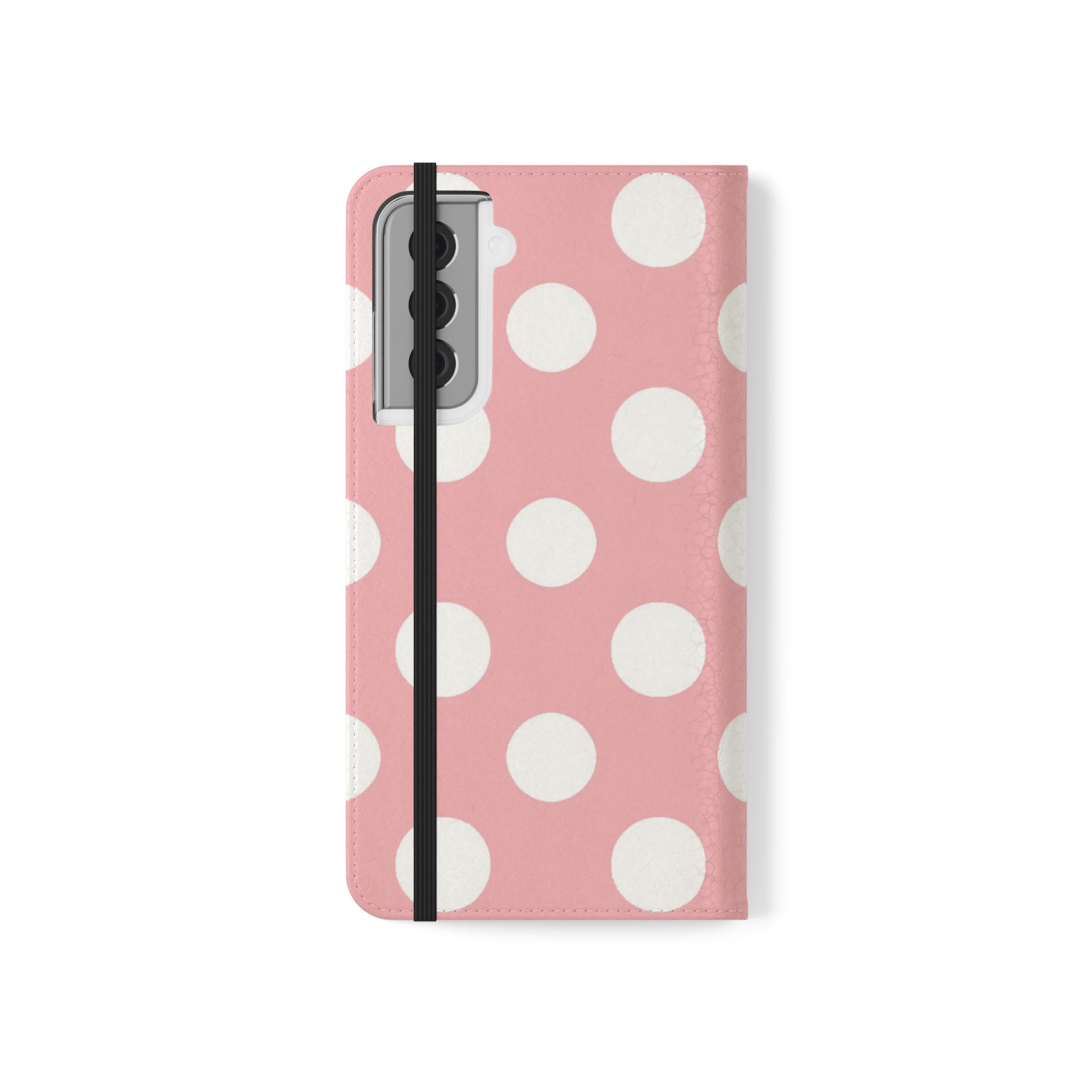 Pink Polka Dot Flip Cases, Artsulli - Art is Long, Life is Short, Phone Case, , , , , , , 