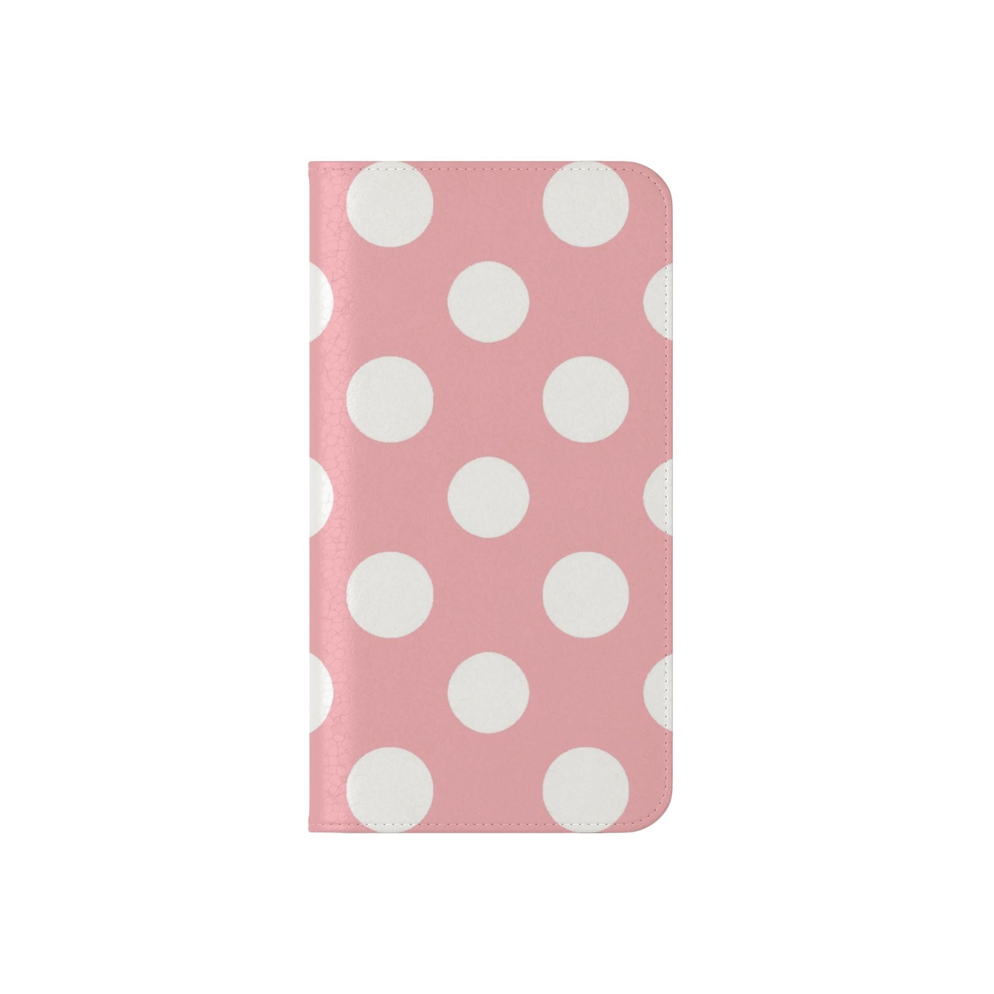 Pink Polka Dot Flip Cases, Artsulli - Art is Long, Life is Short, Phone Case, , , , , , , 