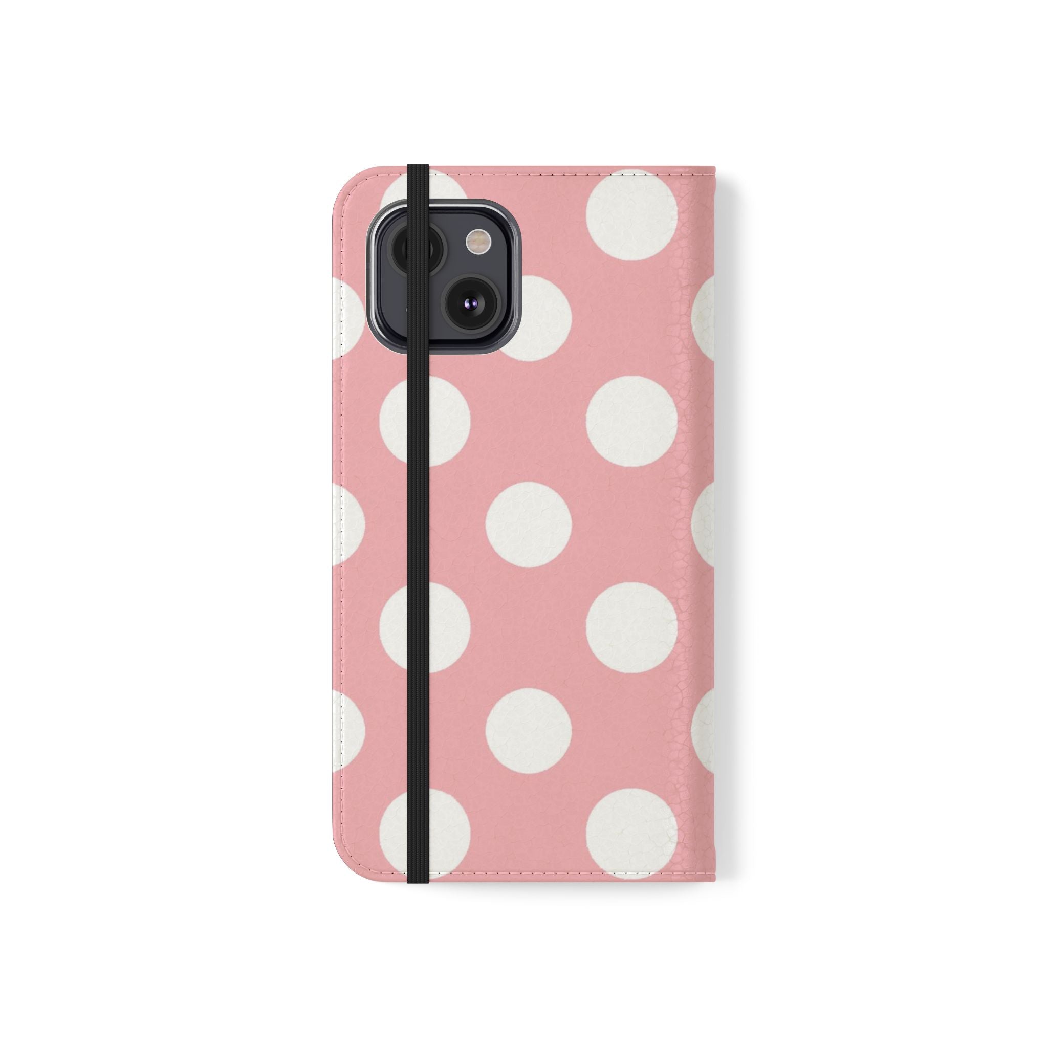 Pink Polka Dot Flip Cases, Artsulli - Art is Long, Life is Short, Phone Case, , , , , , , 
