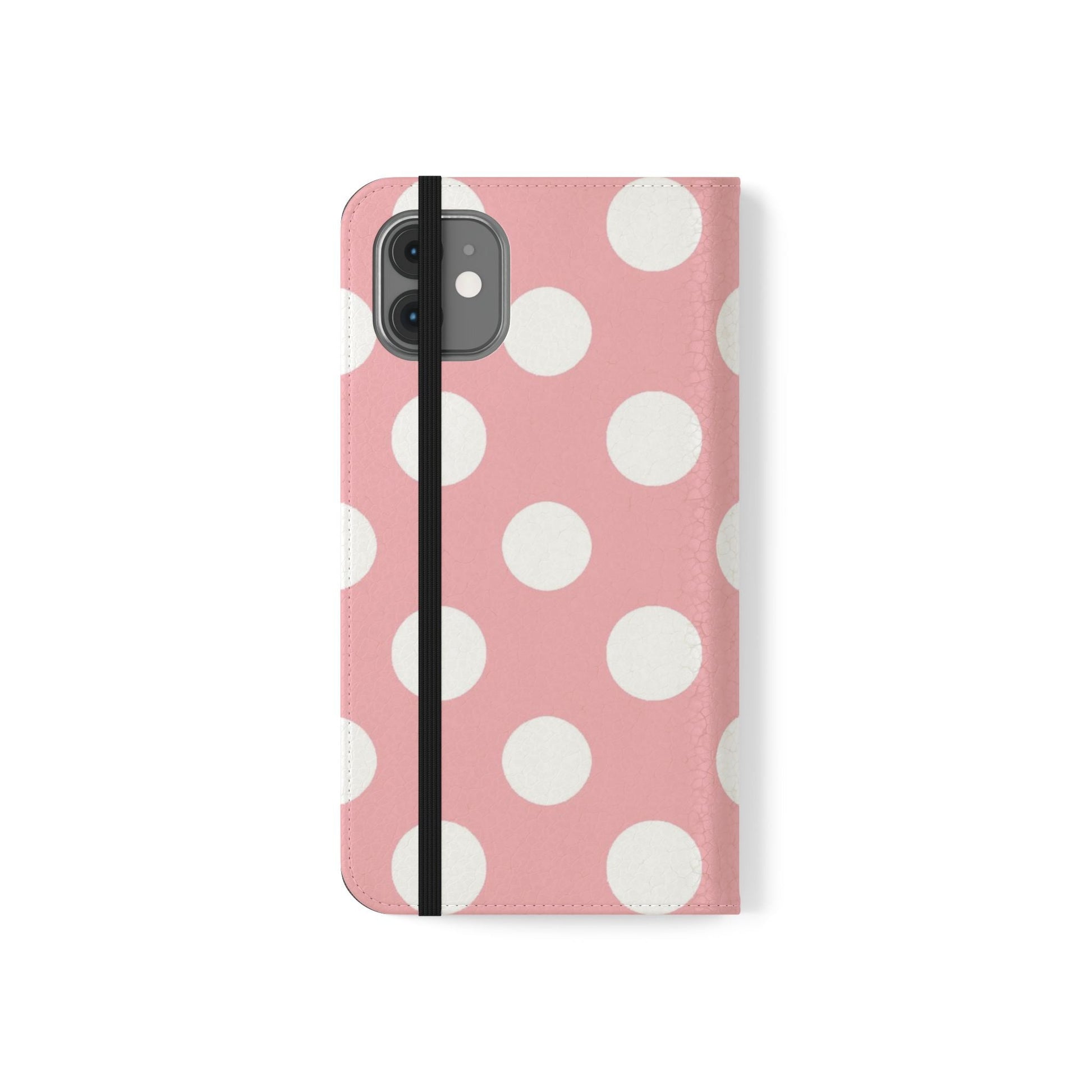 Pink Polka Dot Flip Cases, Artsulli - Art is Long, Life is Short, Phone Case, , , , , , , 