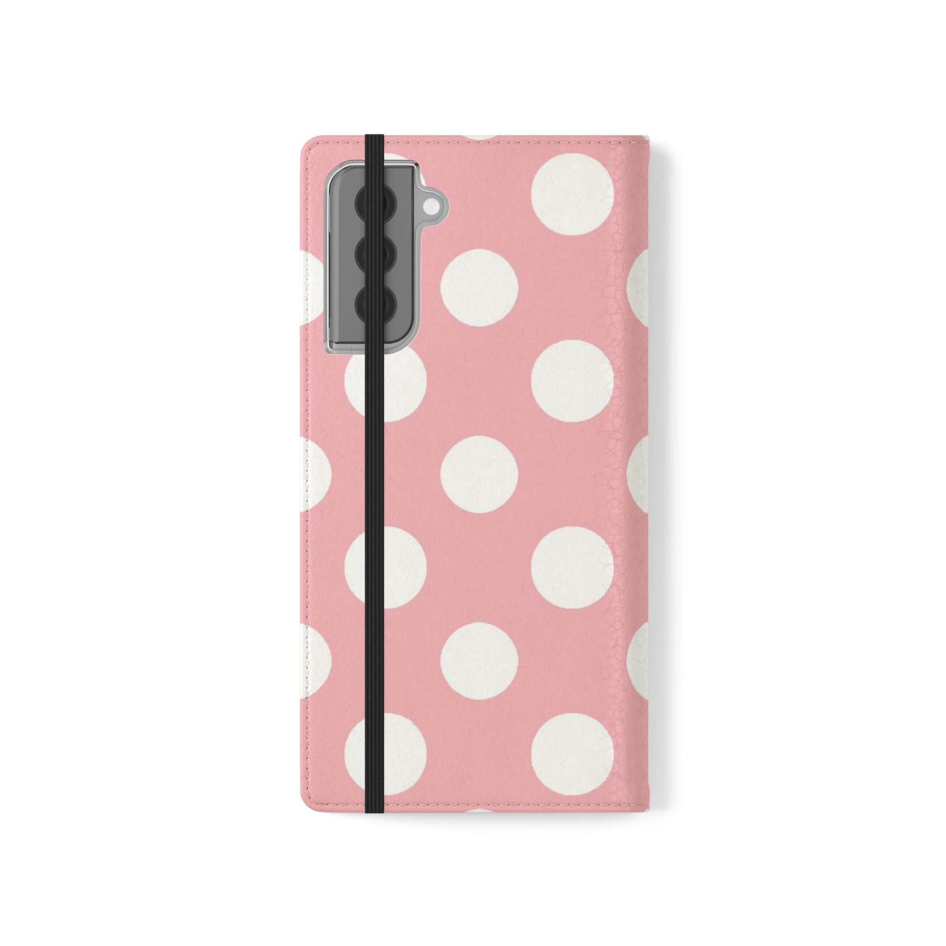 Pink Polka Dot Flip Cases, Artsulli - Art is Long, Life is Short, Phone Case, , , , , , , 