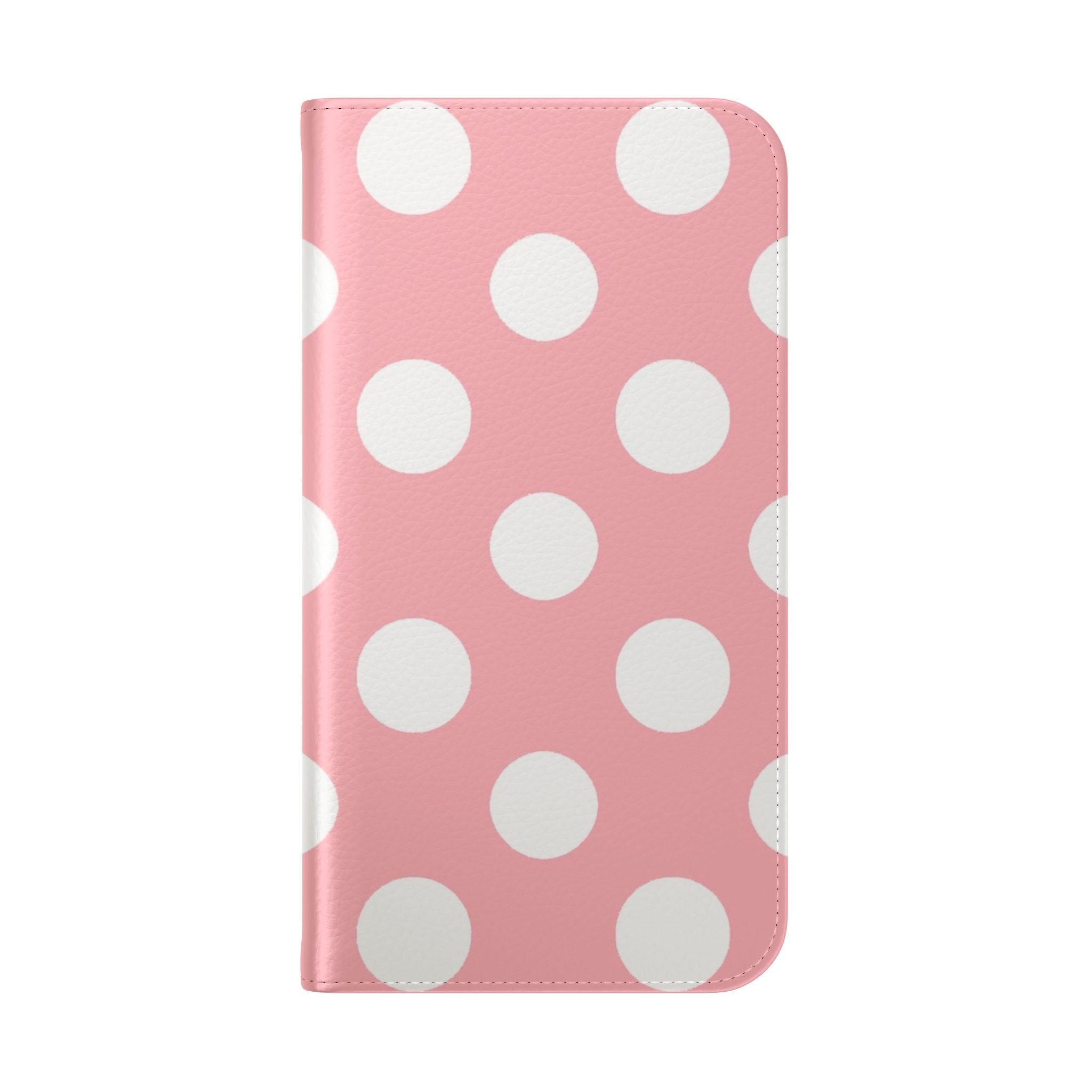 Pink Polka Dot Flip Cases, Artsulli - Art is Long, Life is Short, Phone Case, , , , , , , 
