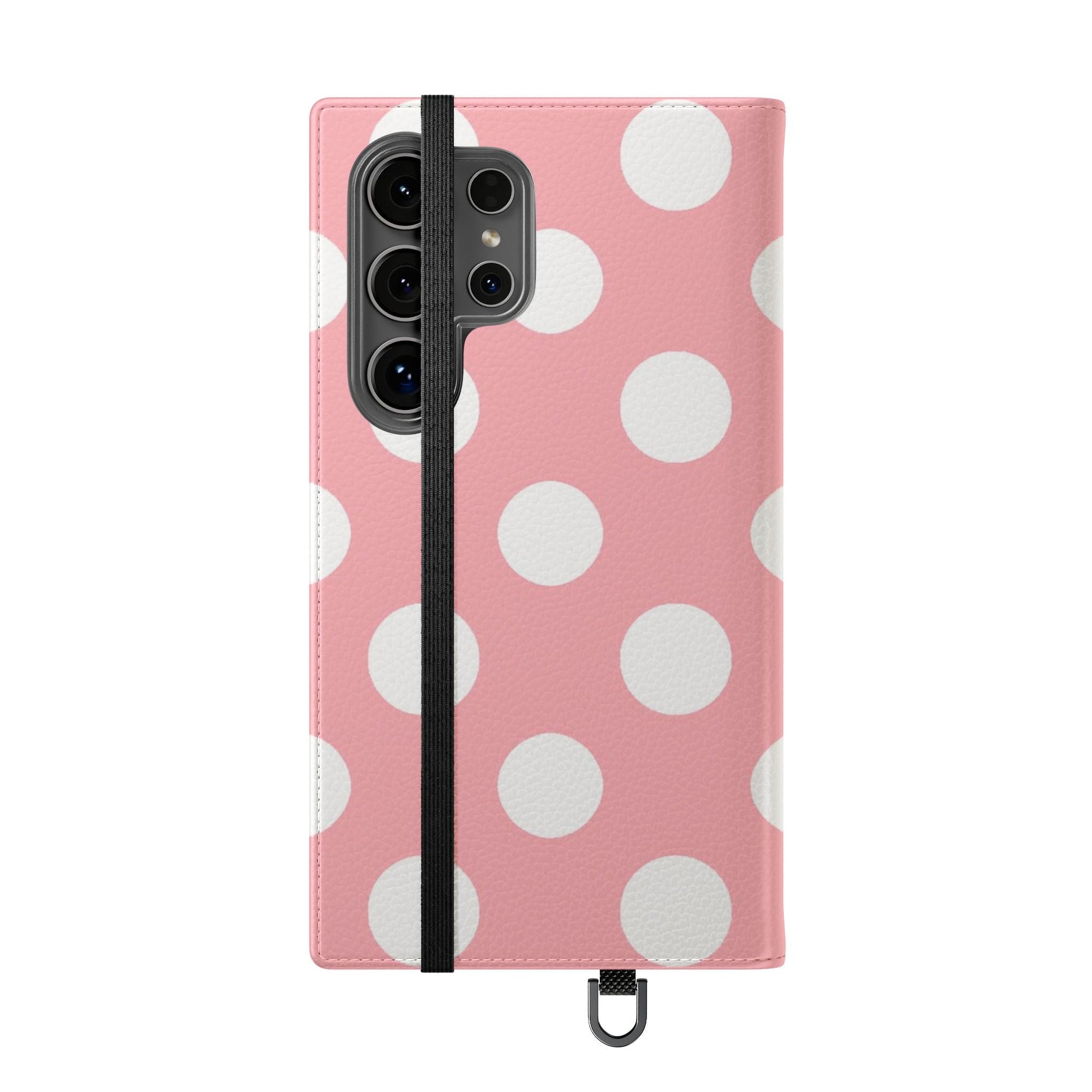 Pink Polka Dot Flip Cases, Artsulli - Art is Long, Life is Short, Phone Case, , , , , , , 