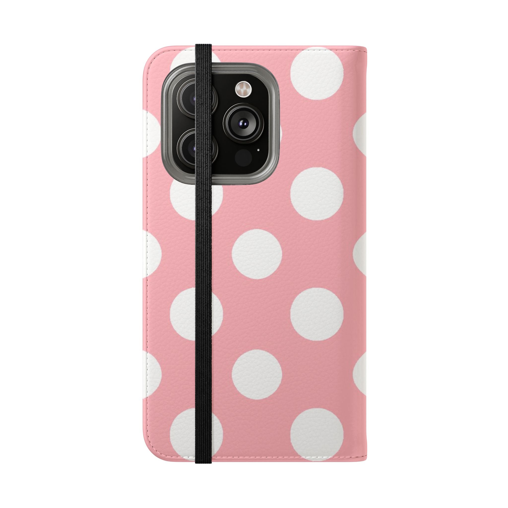 Pink Polka Dot Flip Cases, Artsulli - Art is Long, Life is Short, Phone Case, , , , , , , 