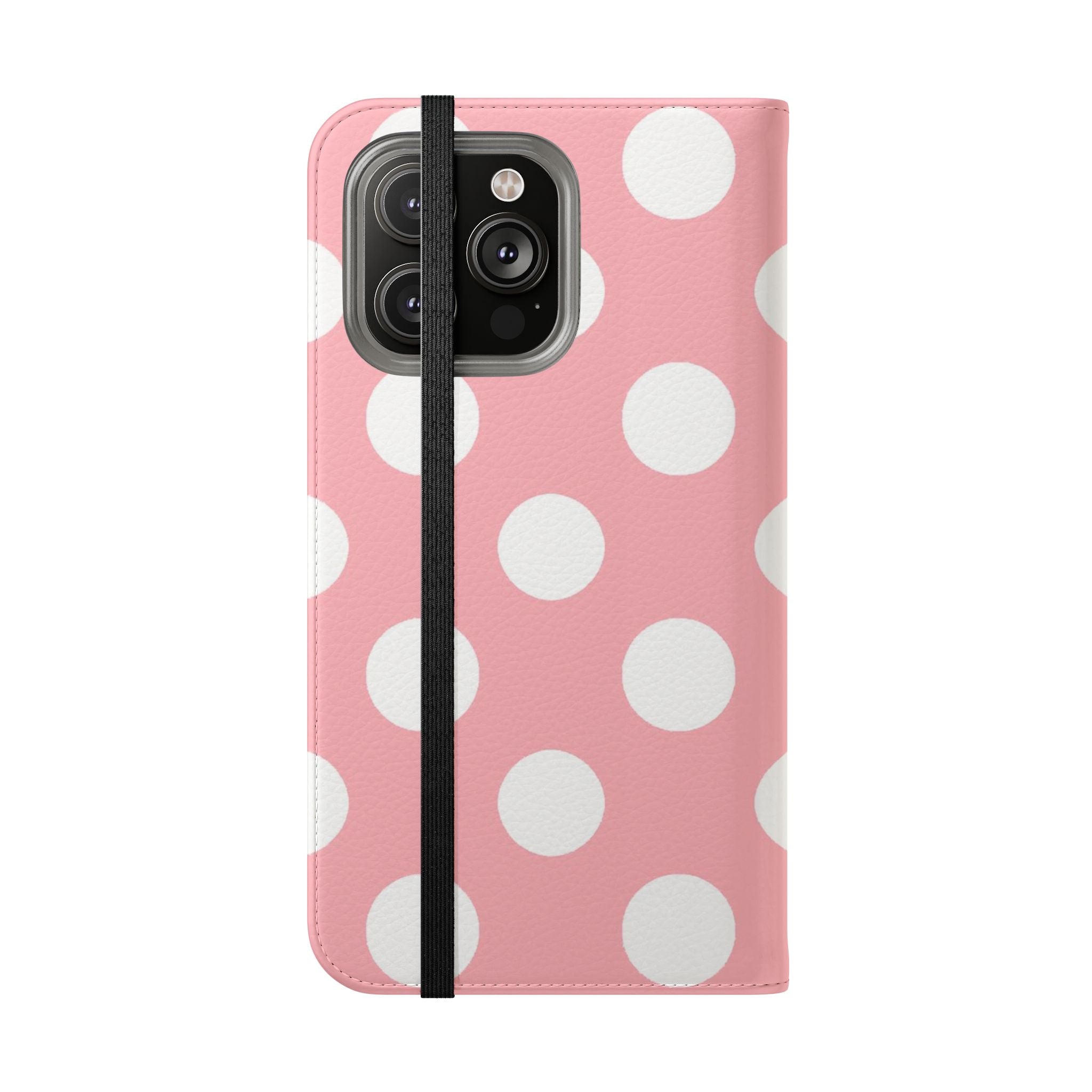 Pink Polka Dot Flip Cases, Artsulli - Art is Long, Life is Short, Phone Case, , , , , , , 