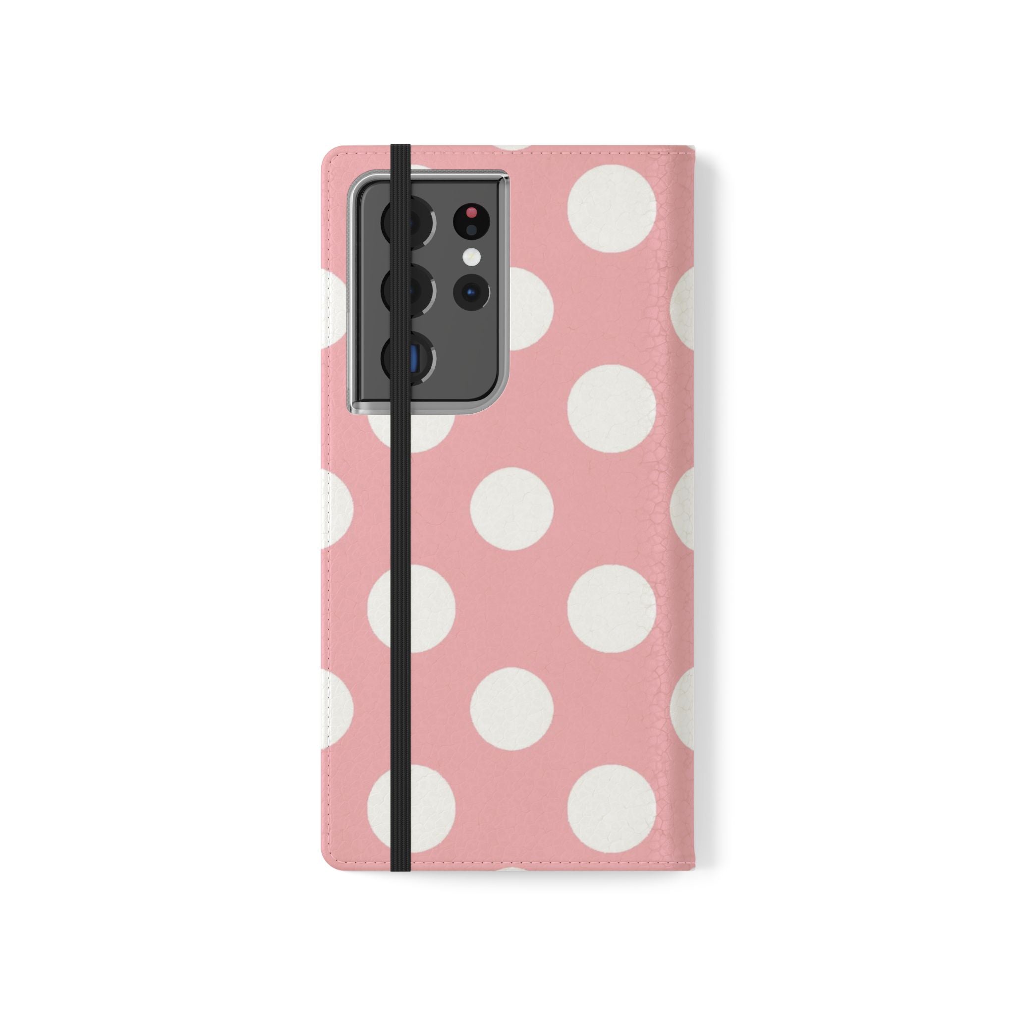 Pink Polka Dot Flip Cases, Artsulli - Art is Long, Life is Short, Phone Case, , , , , , , 