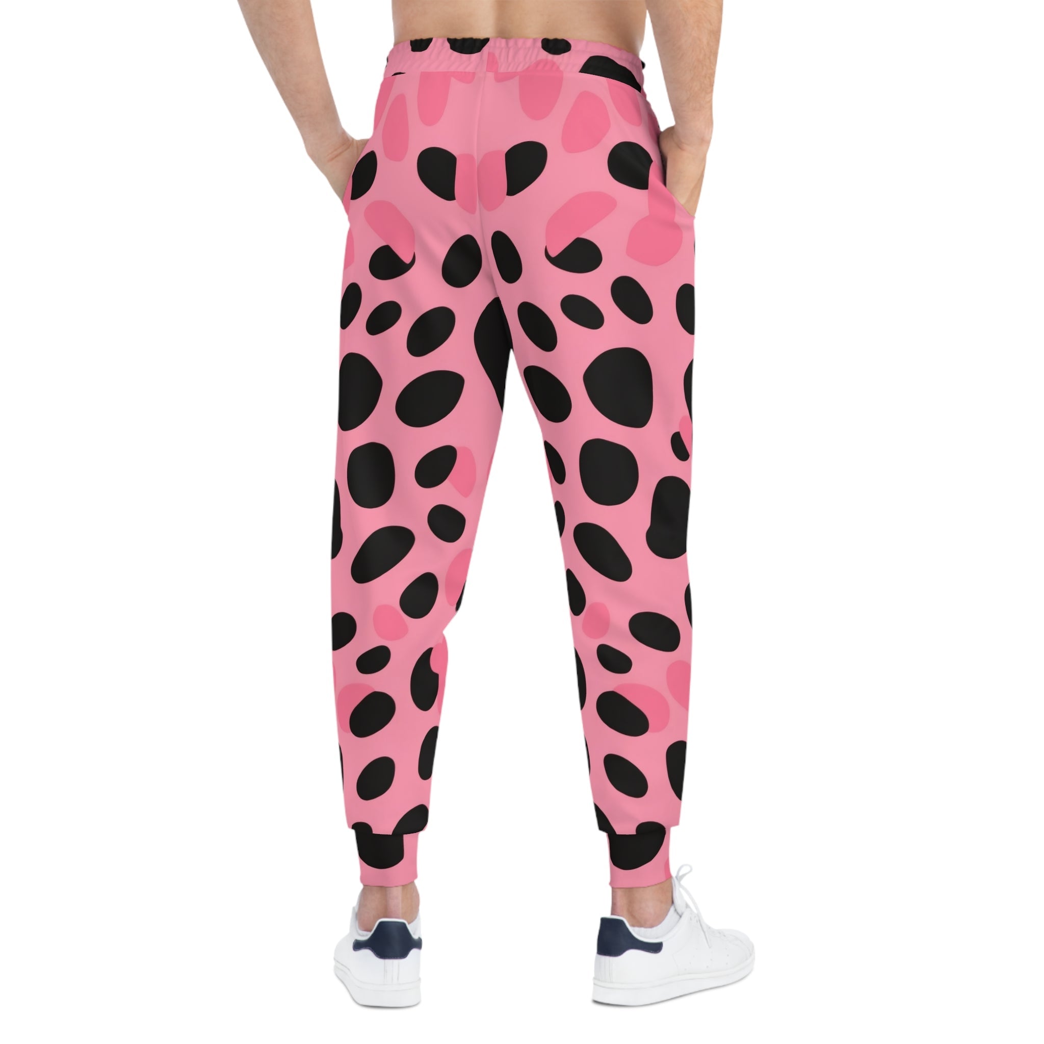 Pink Polka Dot Joggers, Artsulli - Art is Long, Life is Short, All Over Prints, , , , , , , 
