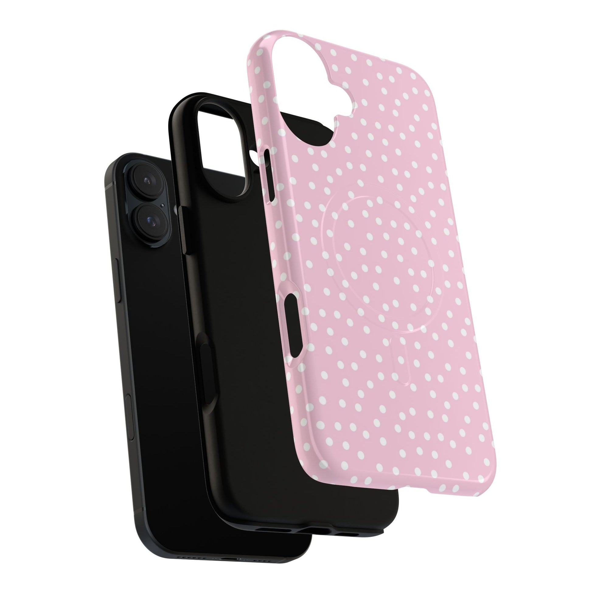 Pink Polka Dot MagSafe Phone Case, Artsulli - Art is Long, Life is Short, Phone Case, , , , , , , 