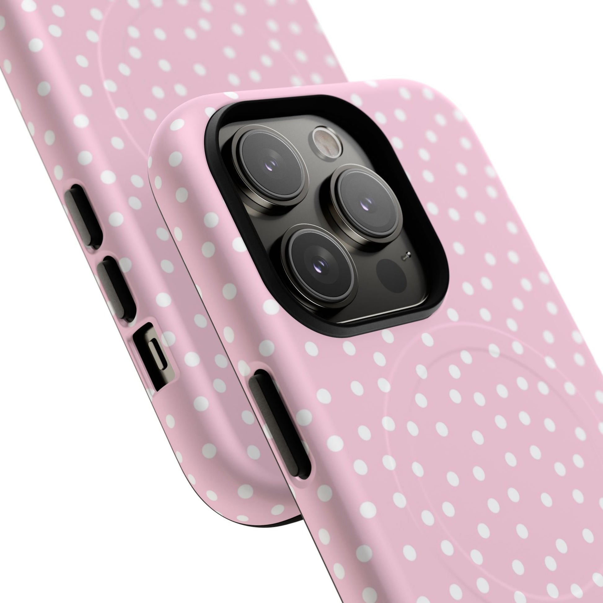 Pink Polka Dot MagSafe Phone Case, Artsulli - Art is Long, Life is Short, Phone Case, , , , , , , 