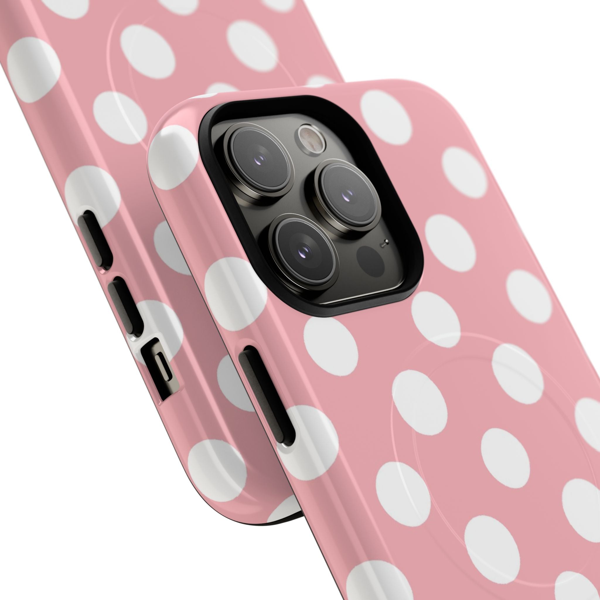 Pink Polka Dot MagSafe Phone Case, Artsulli - Art is Long, Life is Short, Phone Case, , , , , , , 