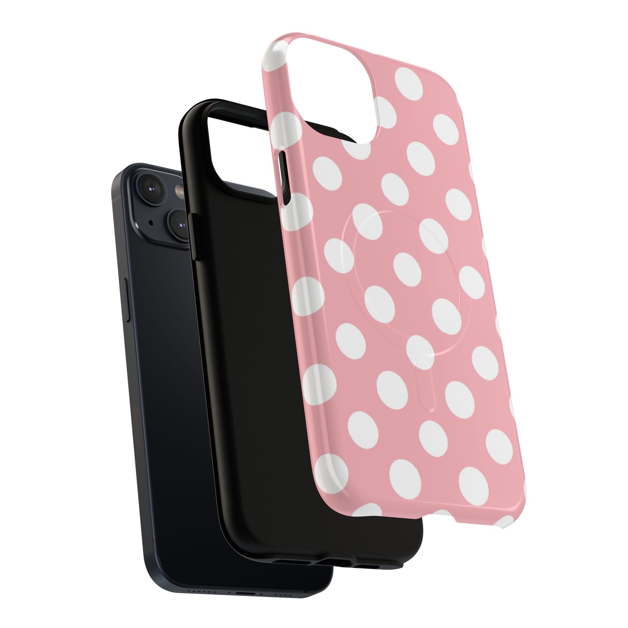 Pink Polka Dot MagSafe Phone Case, Artsulli - Art is Long, Life is Short, Phone Case, , , , , , , 