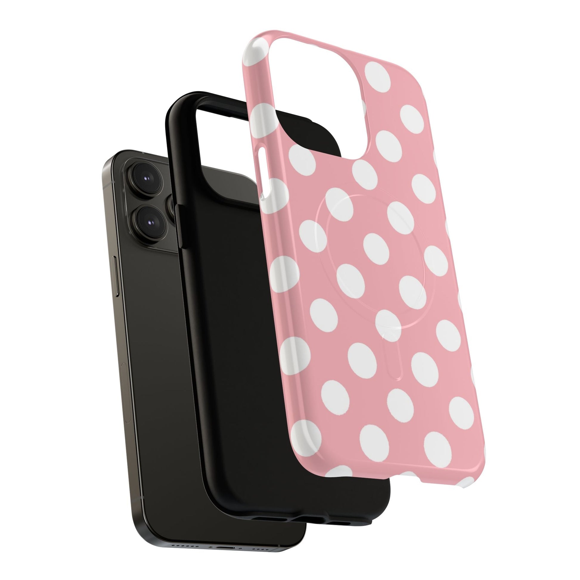 Pink Polka Dot MagSafe Phone Case, Artsulli - Art is Long, Life is Short, Phone Case, , , , , , , 
