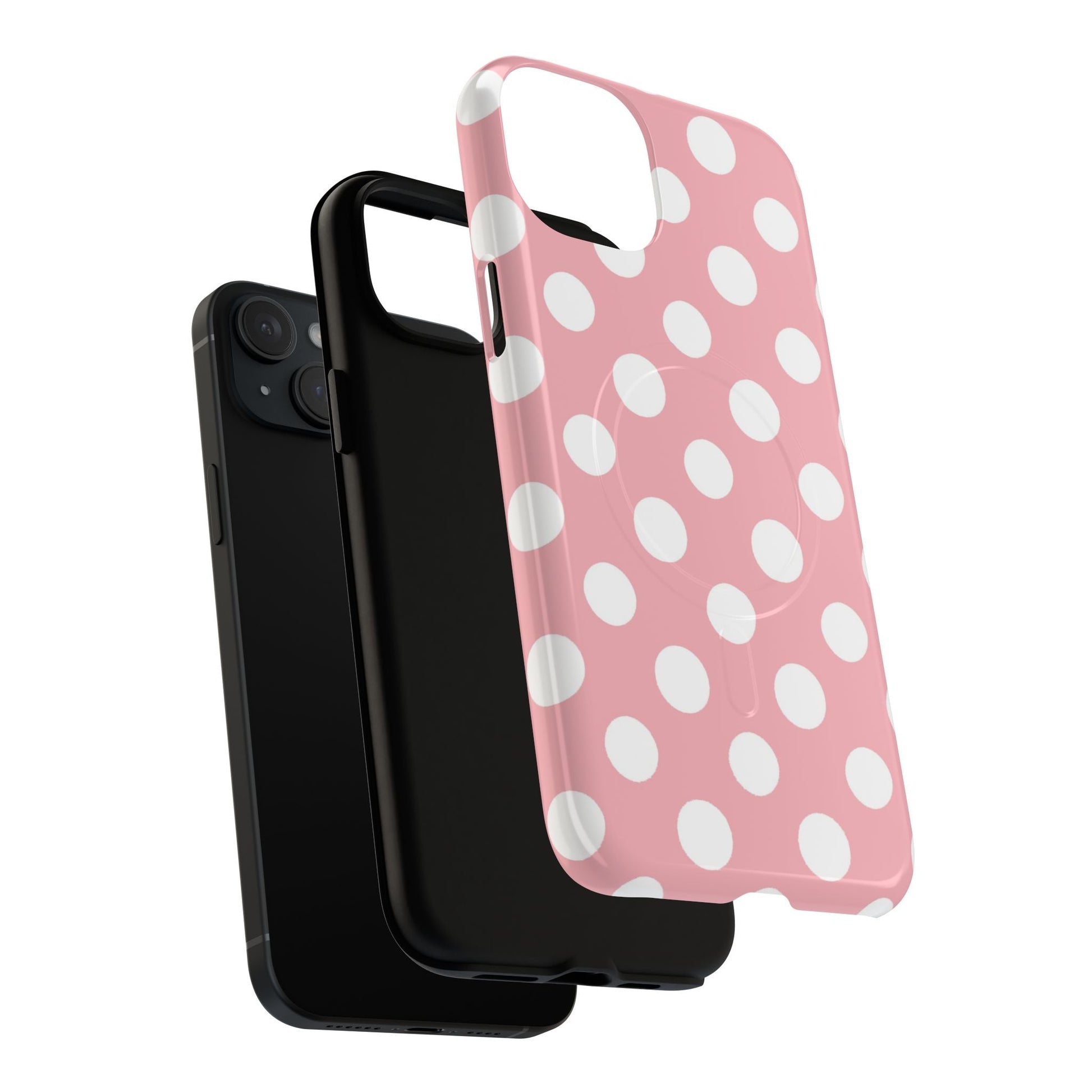 Pink Polka Dot MagSafe Phone Case, Artsulli - Art is Long, Life is Short, Phone Case, , , , , , , 
