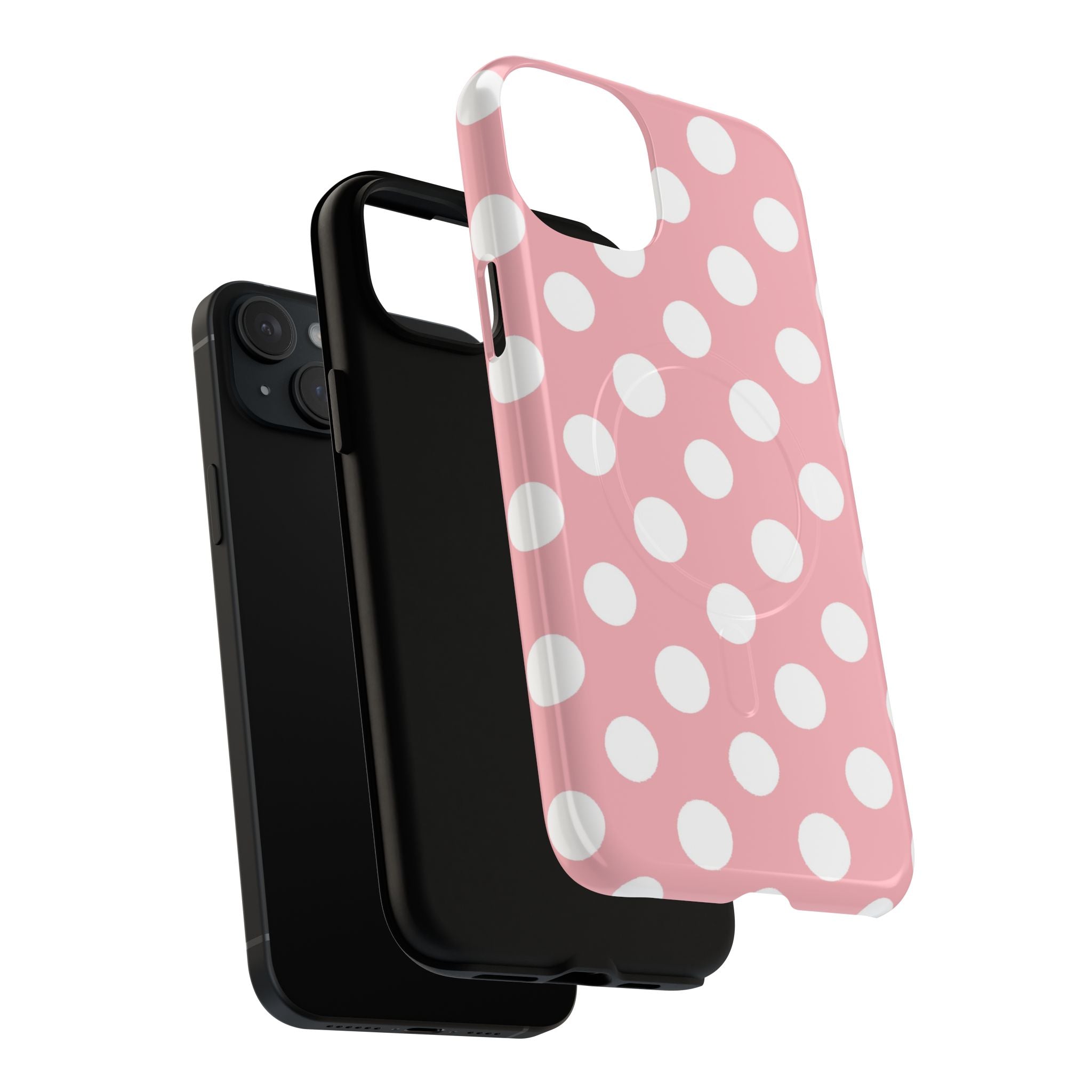 Pink Polka Dot MagSafe Phone Case, Artsulli - Art is Long, Life is Short, Phone Case, , , , , , , 