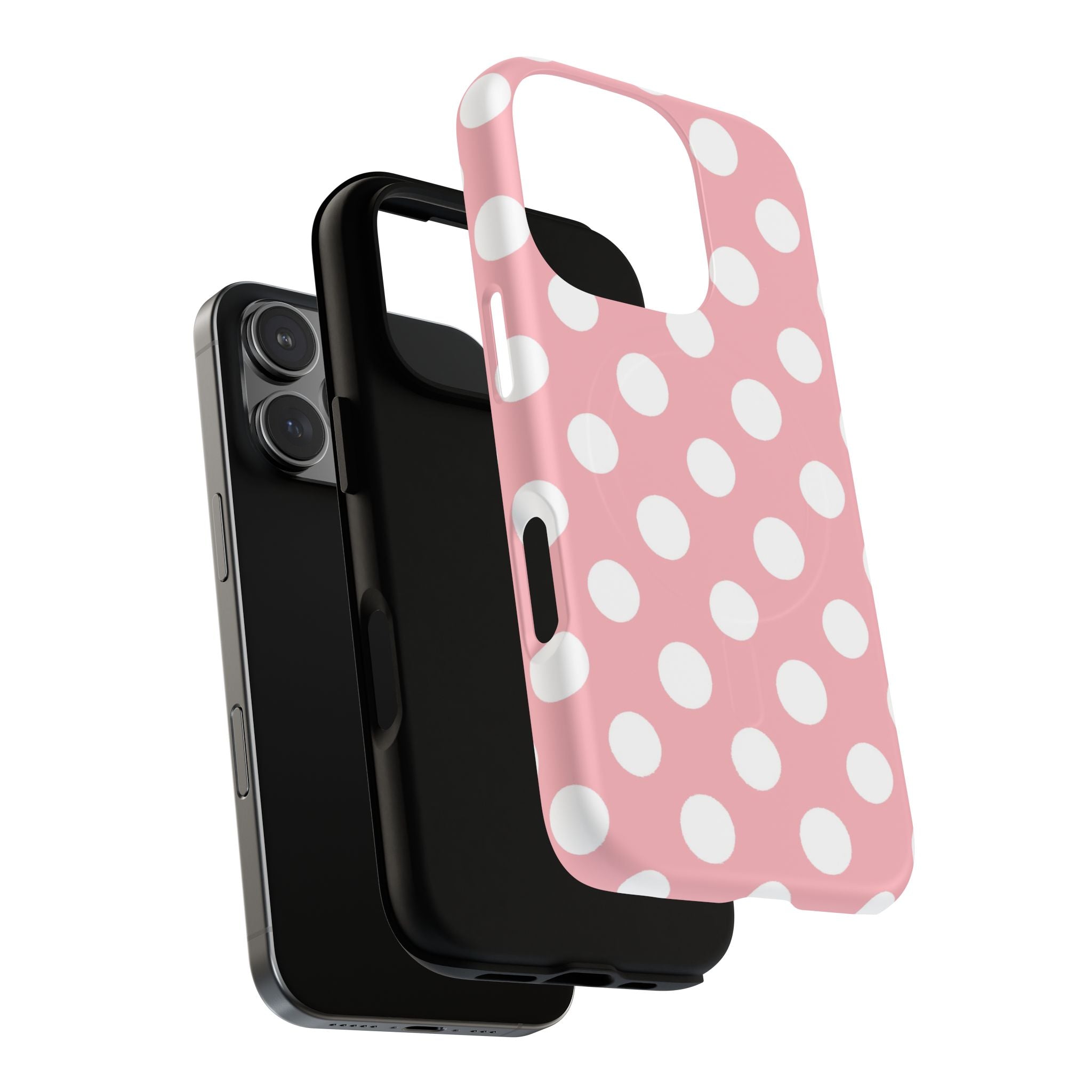 Pink Polka Dot MagSafe Phone Case, Artsulli - Art is Long, Life is Short, Phone Case, , , , , , , 