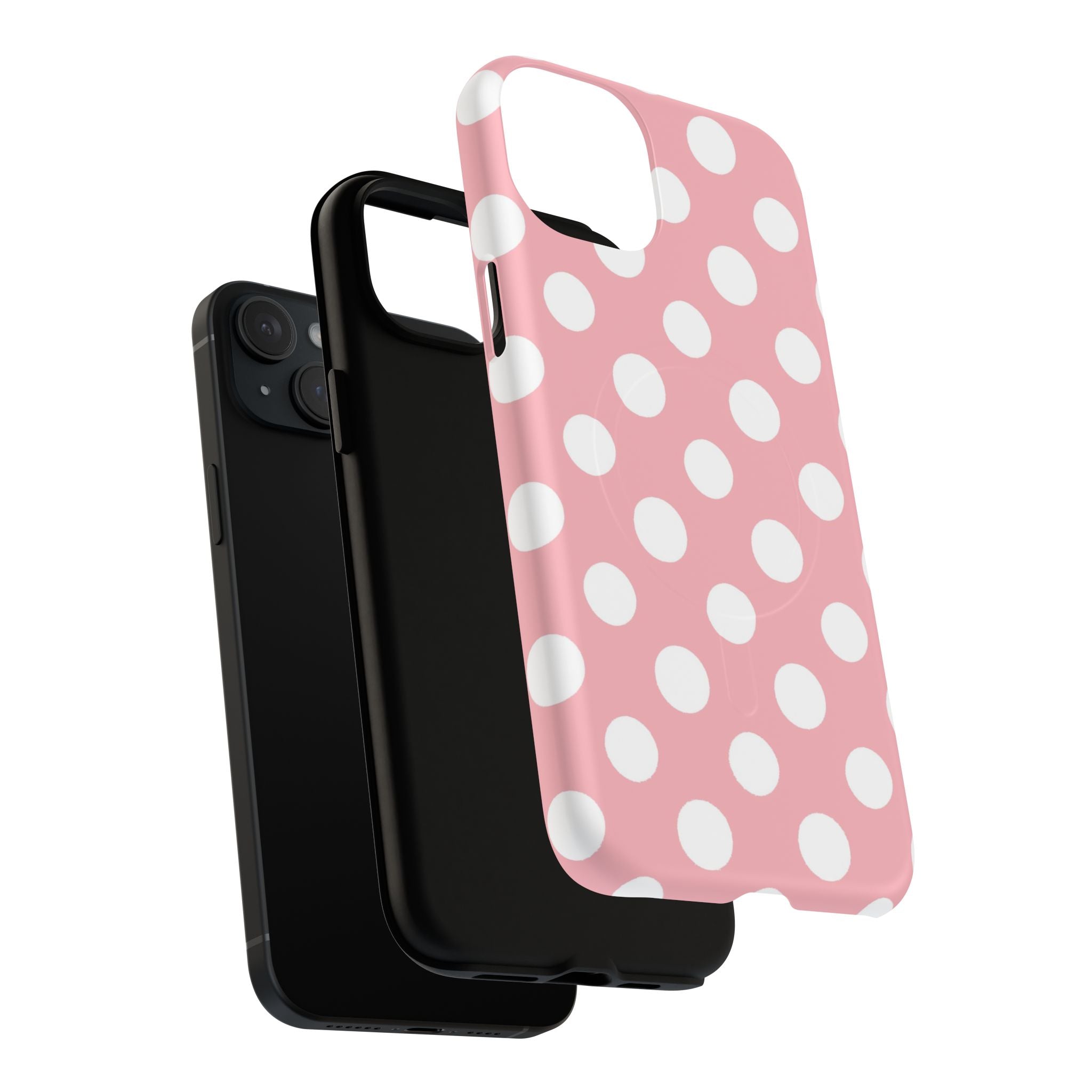 Pink Polka Dot MagSafe Phone Case, Artsulli - Art is Long, Life is Short, Phone Case, , , , , , , 