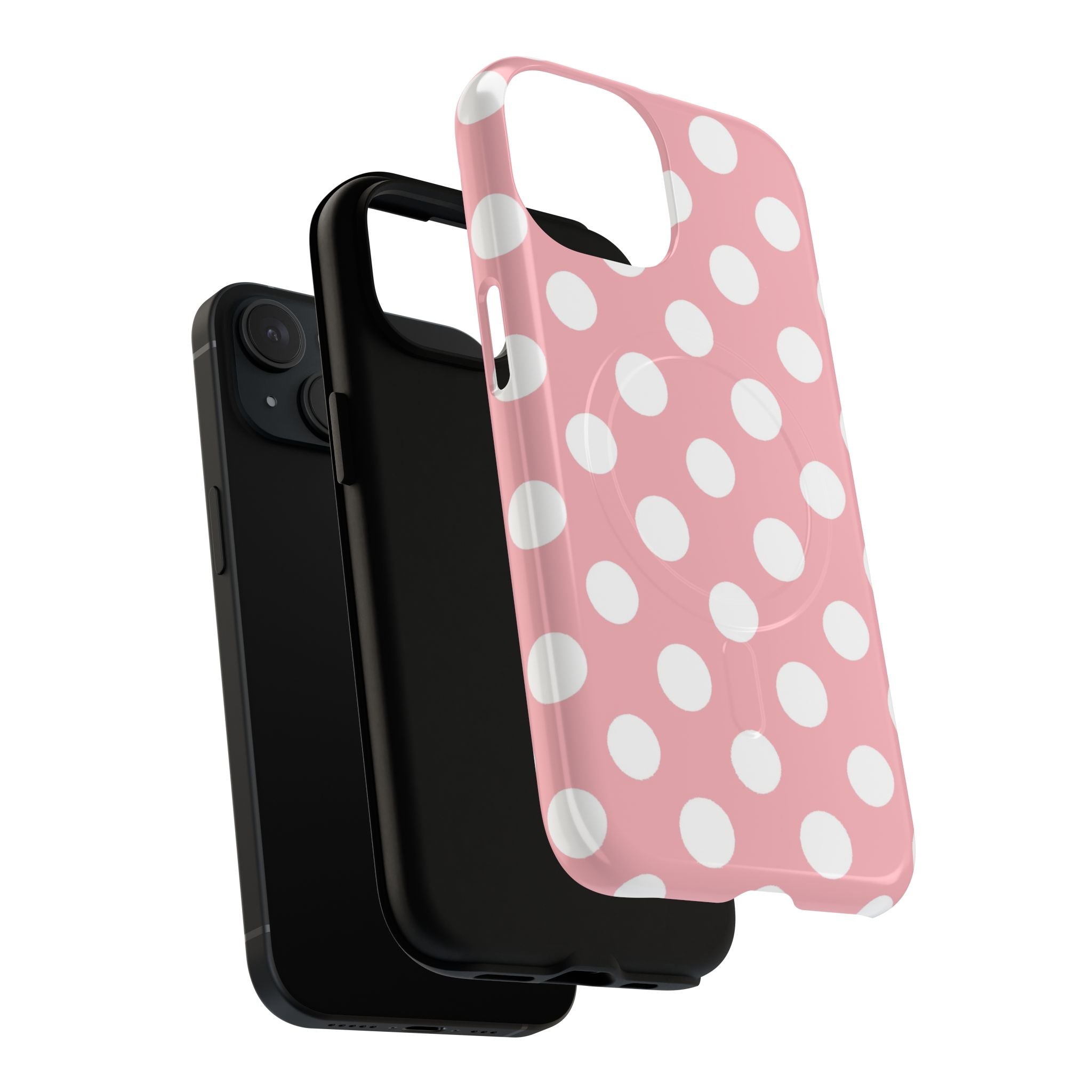 Pink Polka Dot MagSafe Phone Case, Artsulli - Art is Long, Life is Short, Phone Case, , , , , , , 
