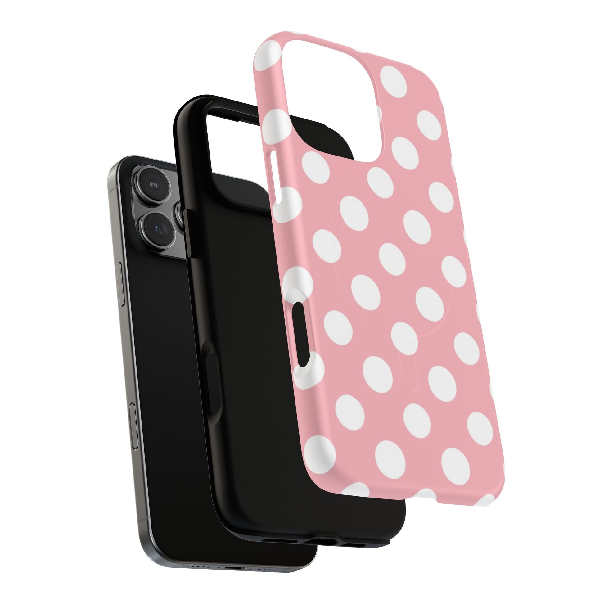 Pink Polka Dot MagSafe Phone Case, Artsulli - Art is Long, Life is Short, Phone Case, , , , , , , 