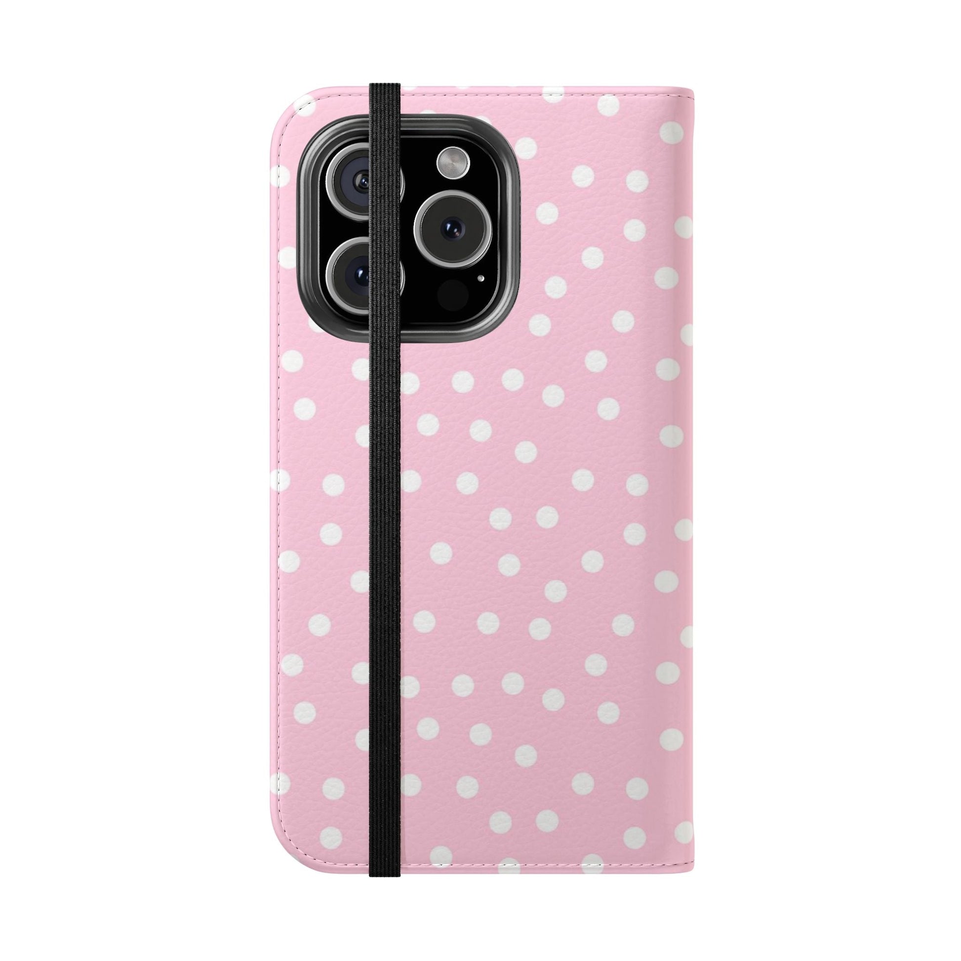 JAKKOUTTHEBXX Pink Polka Dot Phone Flip Cases 2025