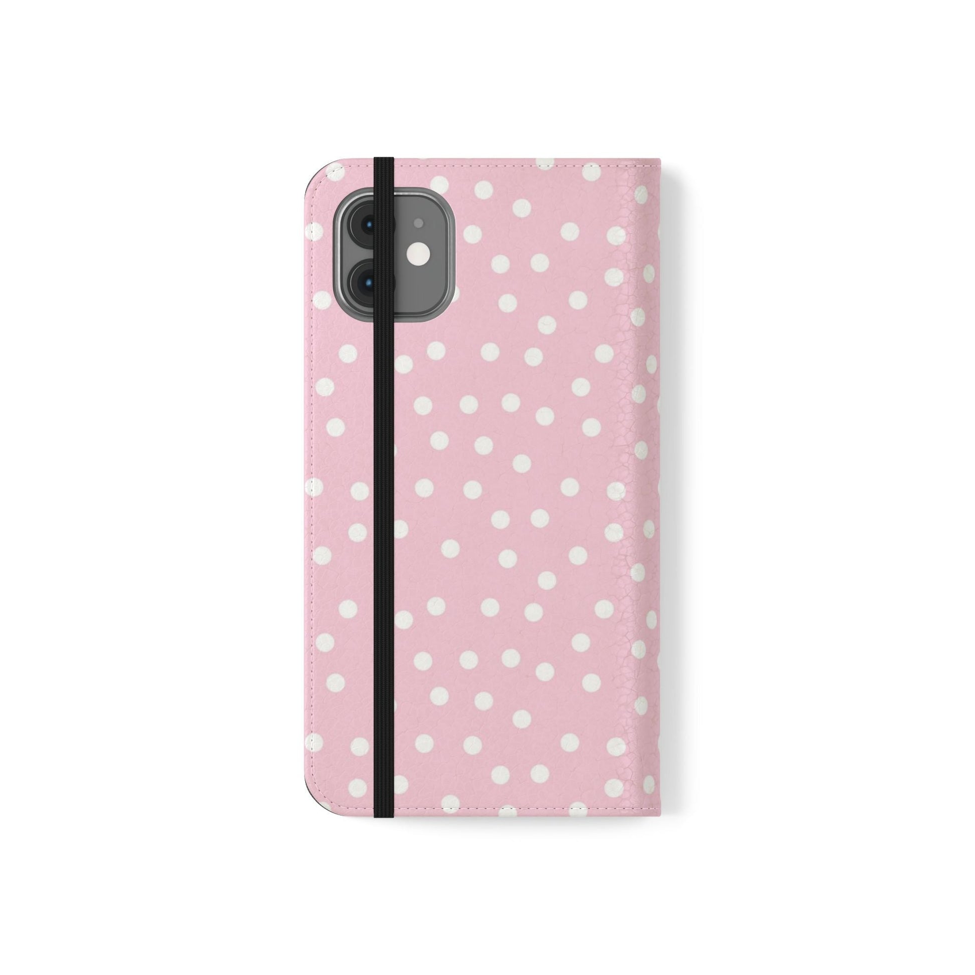 JAKKOUTTHEBXX Pink Polka Dot Phone Flip Cases 2025