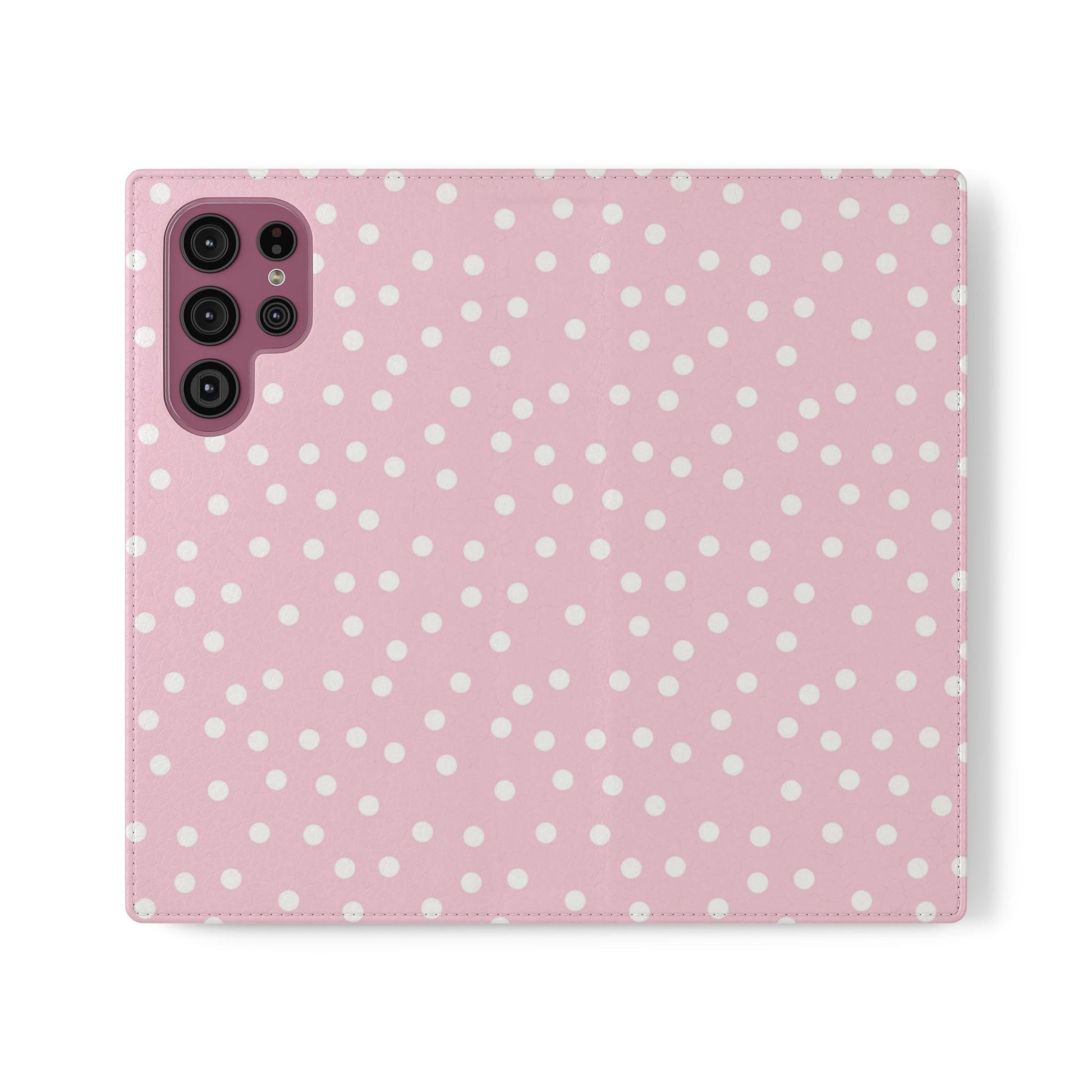 JAKKOUTTHEBXX Pink Polka Dot Phone Flip Cases 2025