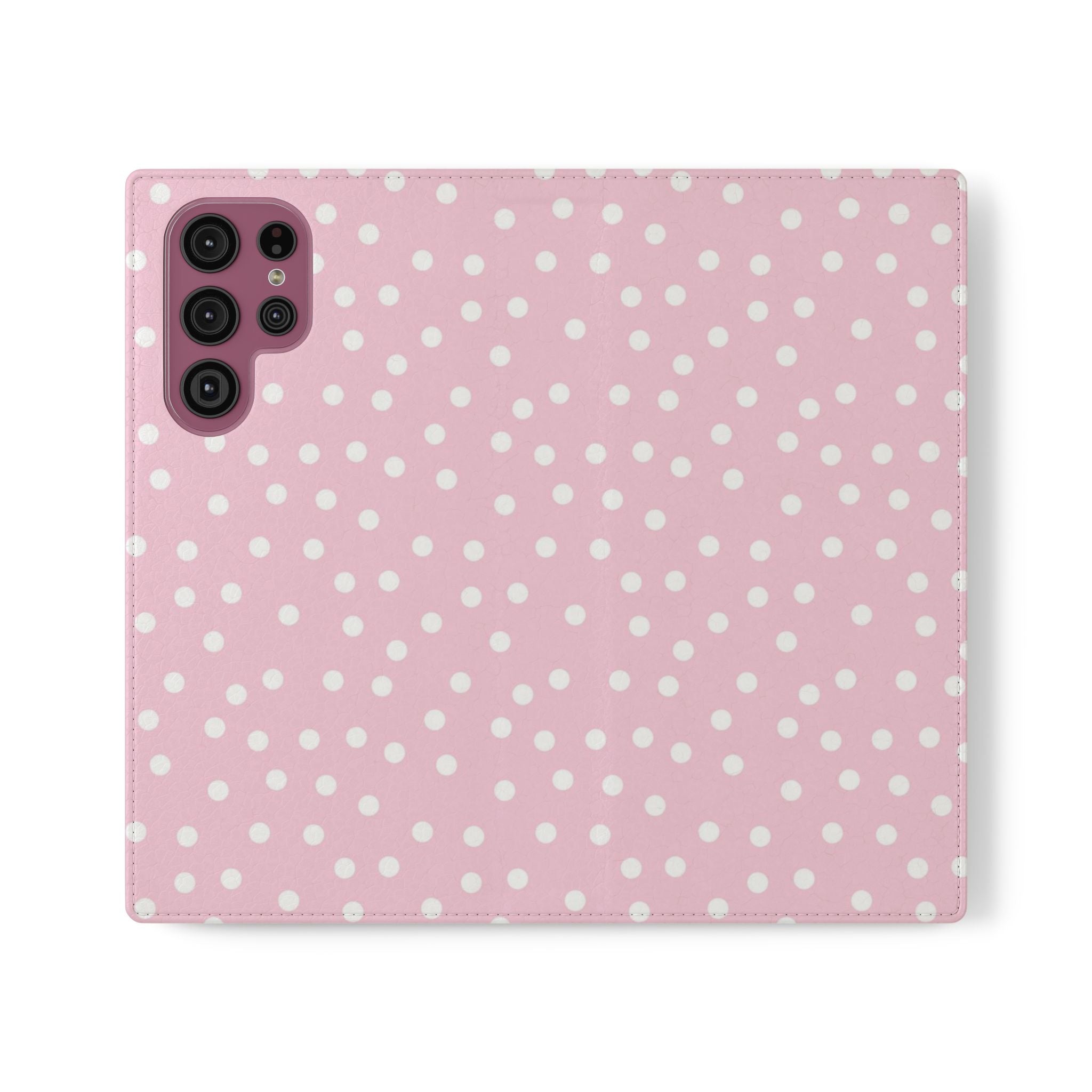 JAKKOUTTHEBXX Pink Polka Dot Phone Flip Cases 2025