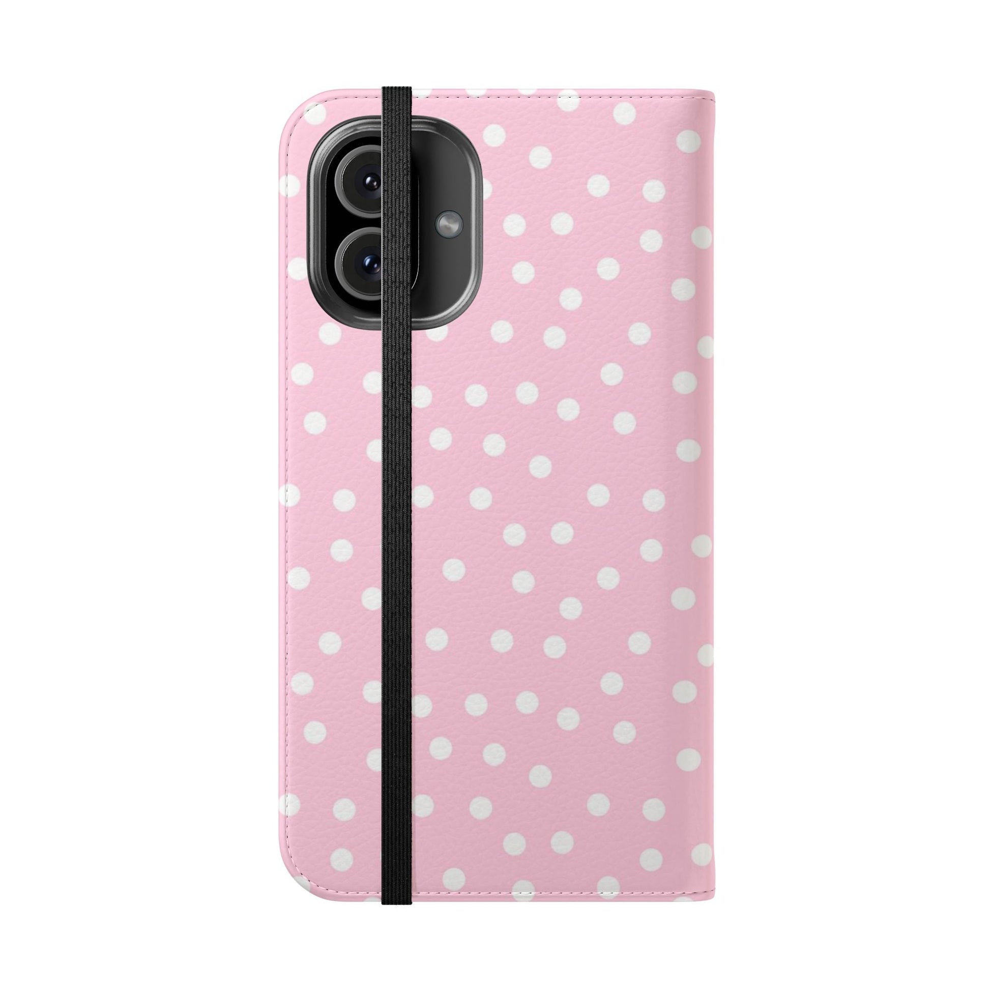 JAKKOUTTHEBXX Pink Polka Dot Phone Flip Cases 2025