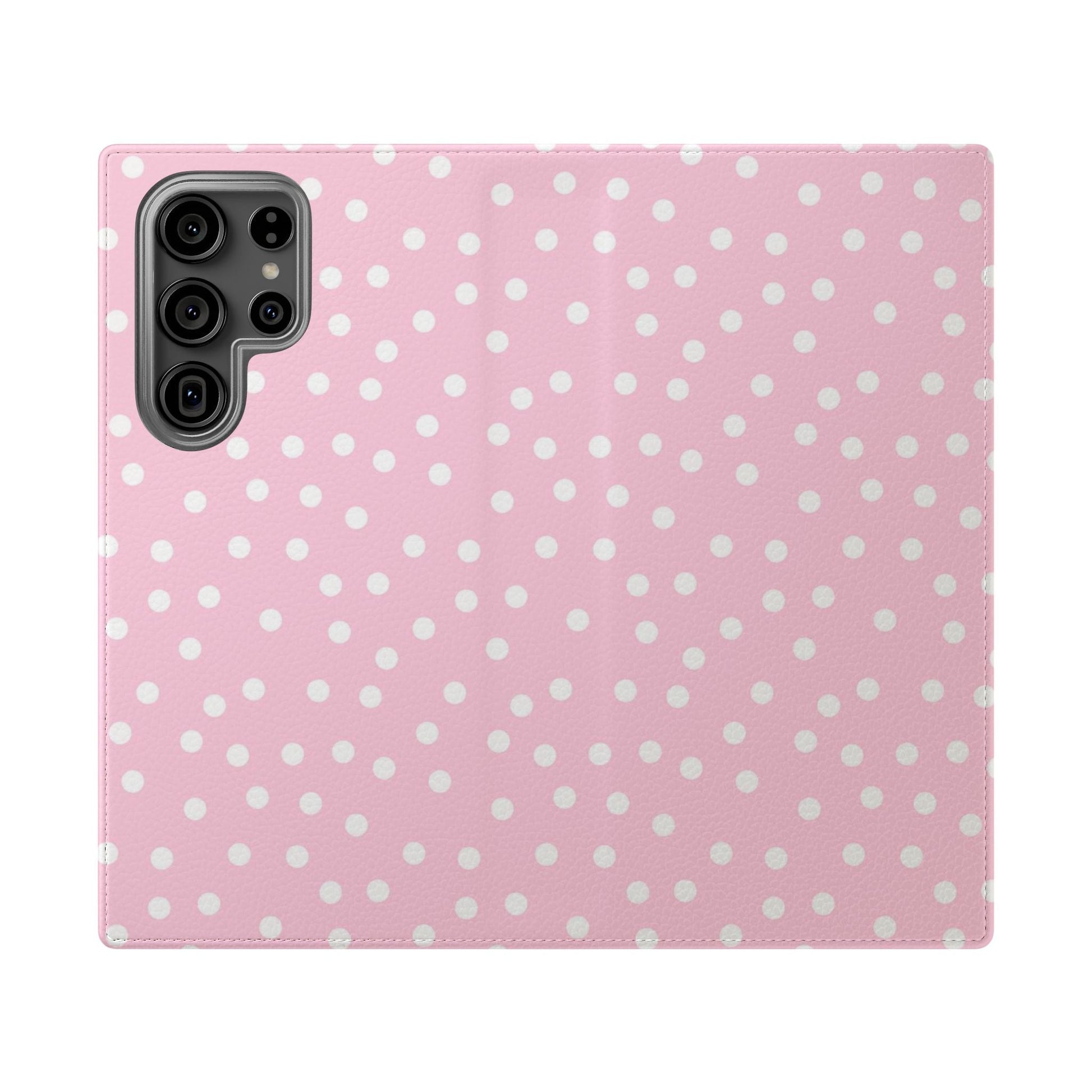 JAKKOUTTHEBXX Pink Polka Dot Phone Flip Cases 2025