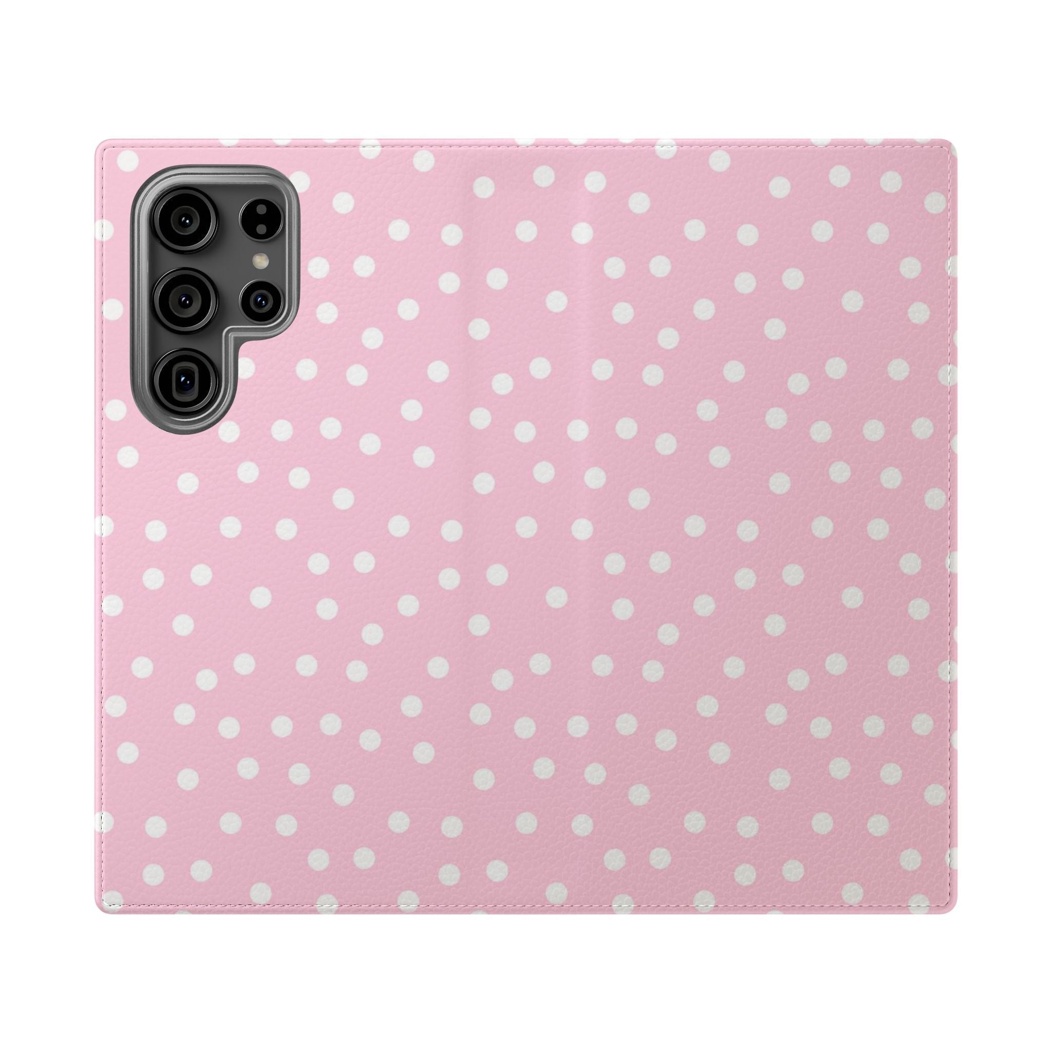JAKKOUTTHEBXX Pink Polka Dot Phone Flip Cases 2025