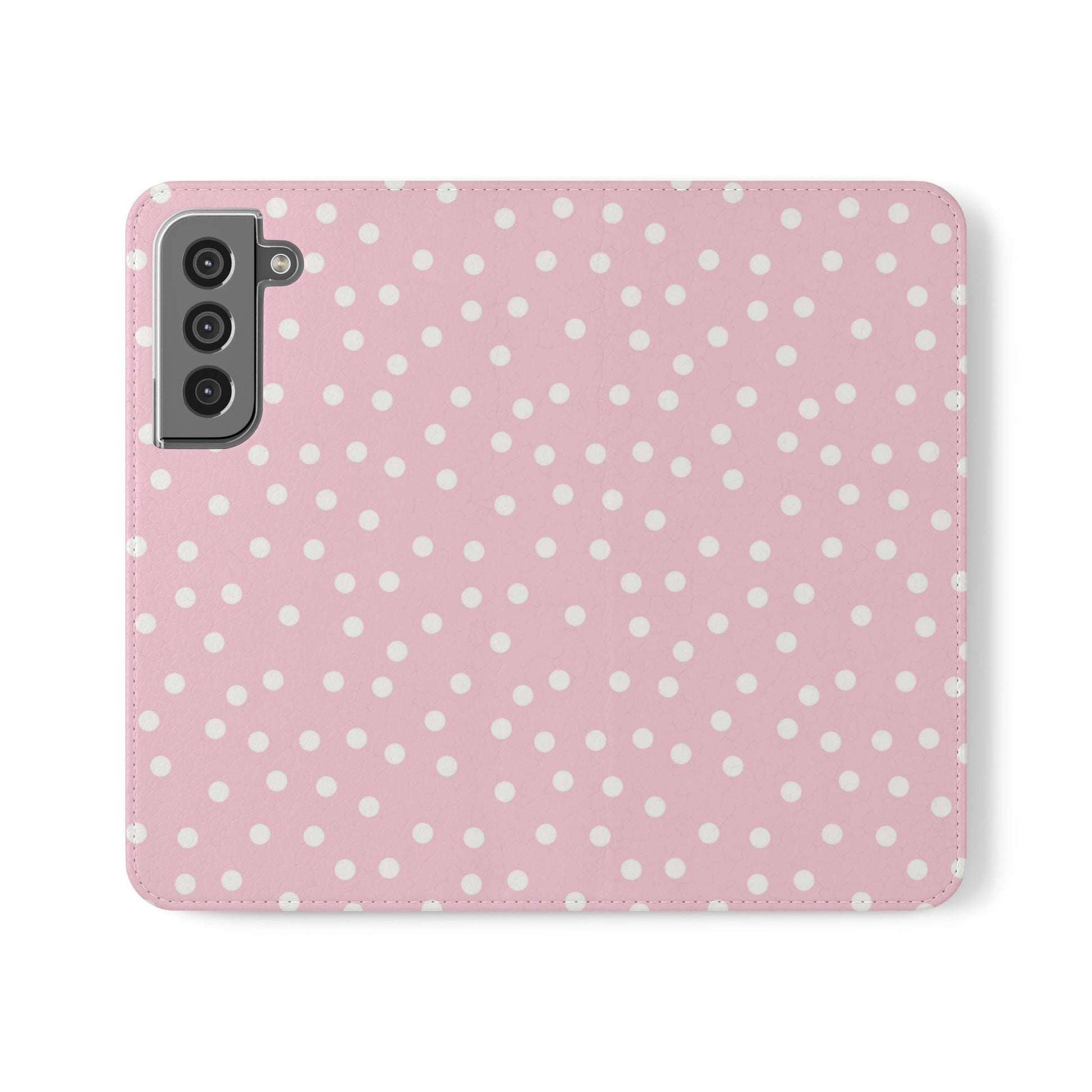 JAKKOUTTHEBXX Pink Polka Dot Phone Flip Cases 2025