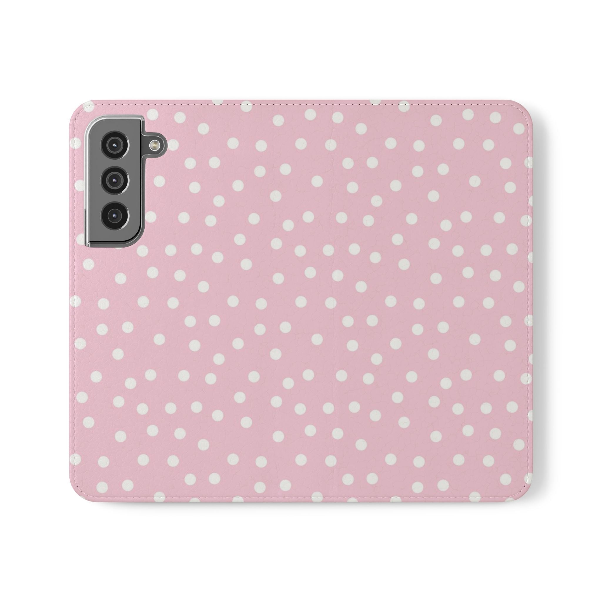 JAKKOUTTHEBXX Pink Polka Dot Phone Flip Cases 2025