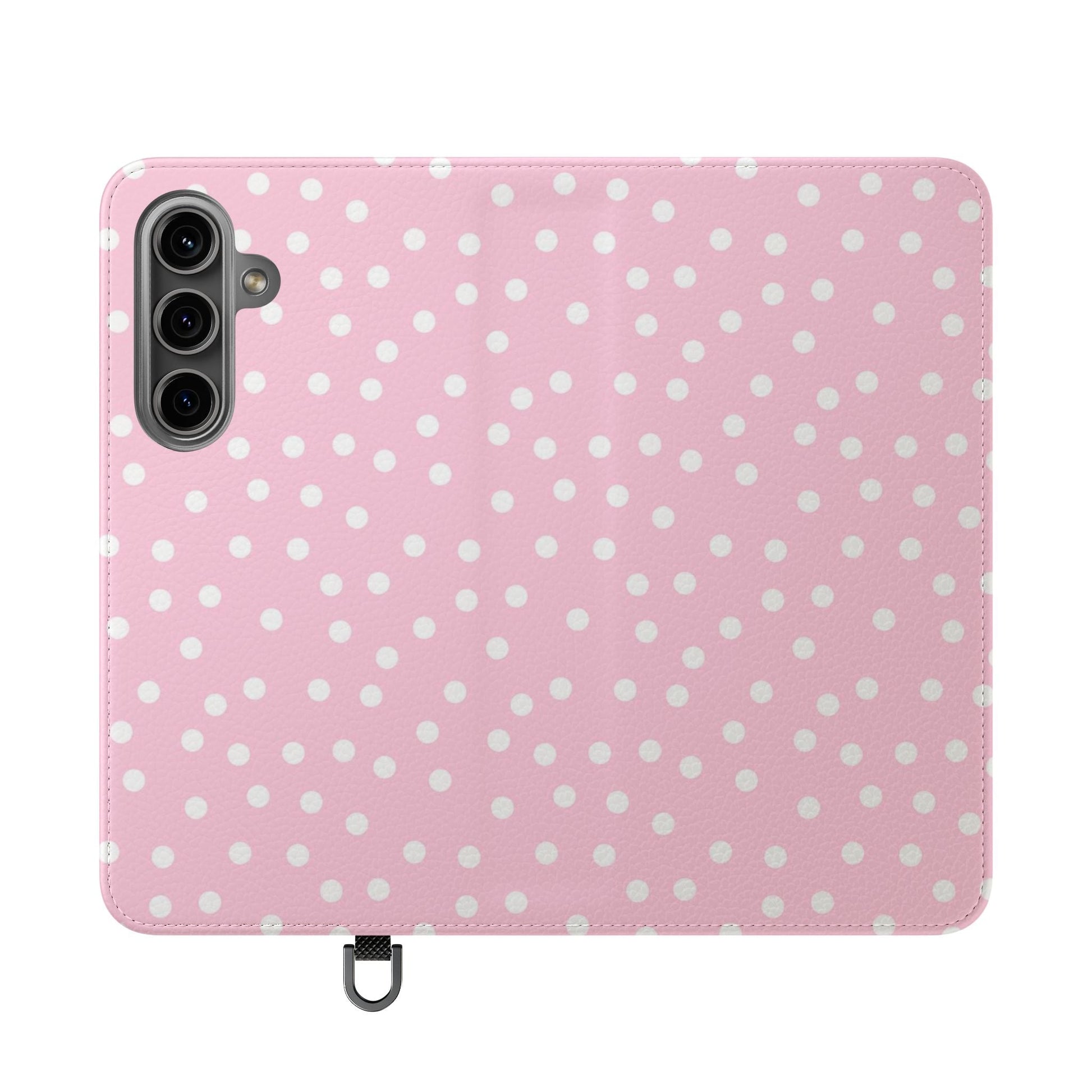 JAKKOUTTHEBXX Pink Polka Dot Phone Flip Cases 2025