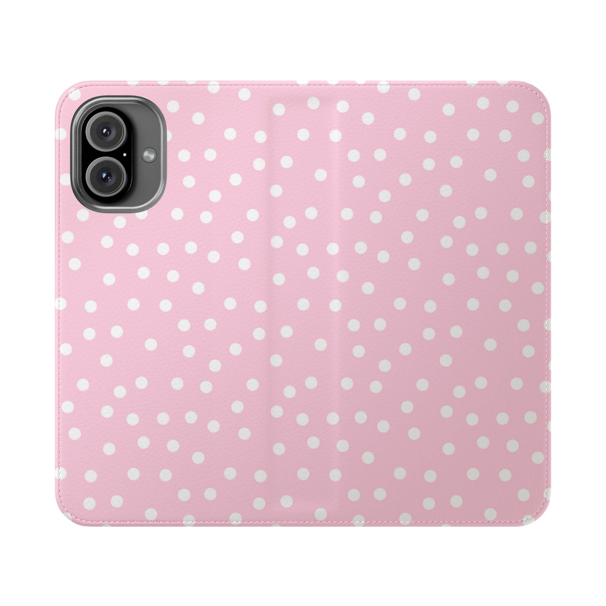 JAKKOUTTHEBXX Pink Polka Dot Phone Flip Cases 2025